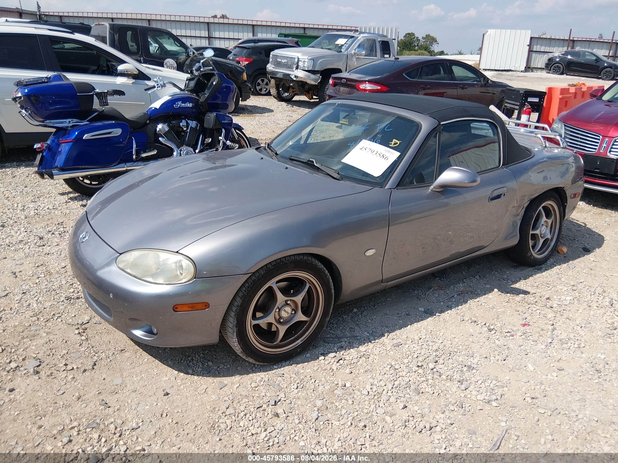 2003 Mazda Mx-5 Miata Cloth/ls/se/shinsen Silver vin: JM1NB353930311869