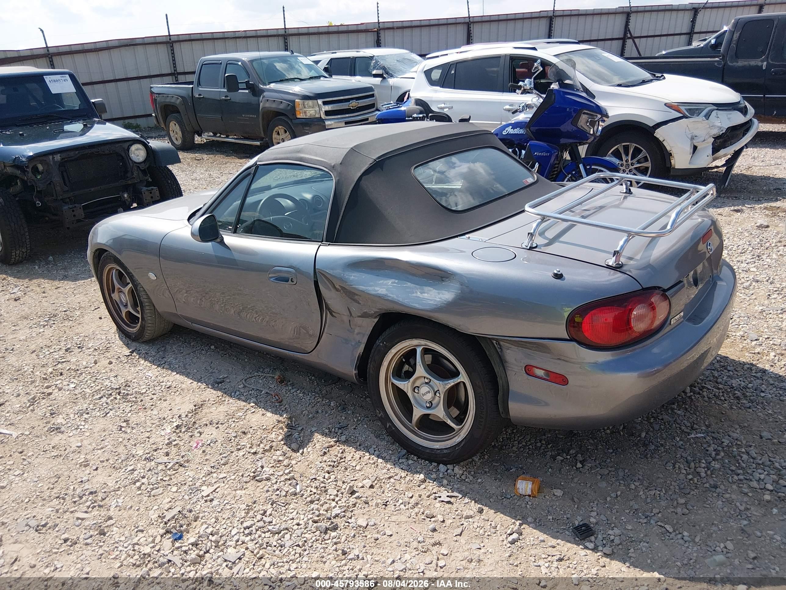 2003 Mazda Mx-5 Miata Cloth/ls/se/shinsen Silver vin: JM1NB353930311869