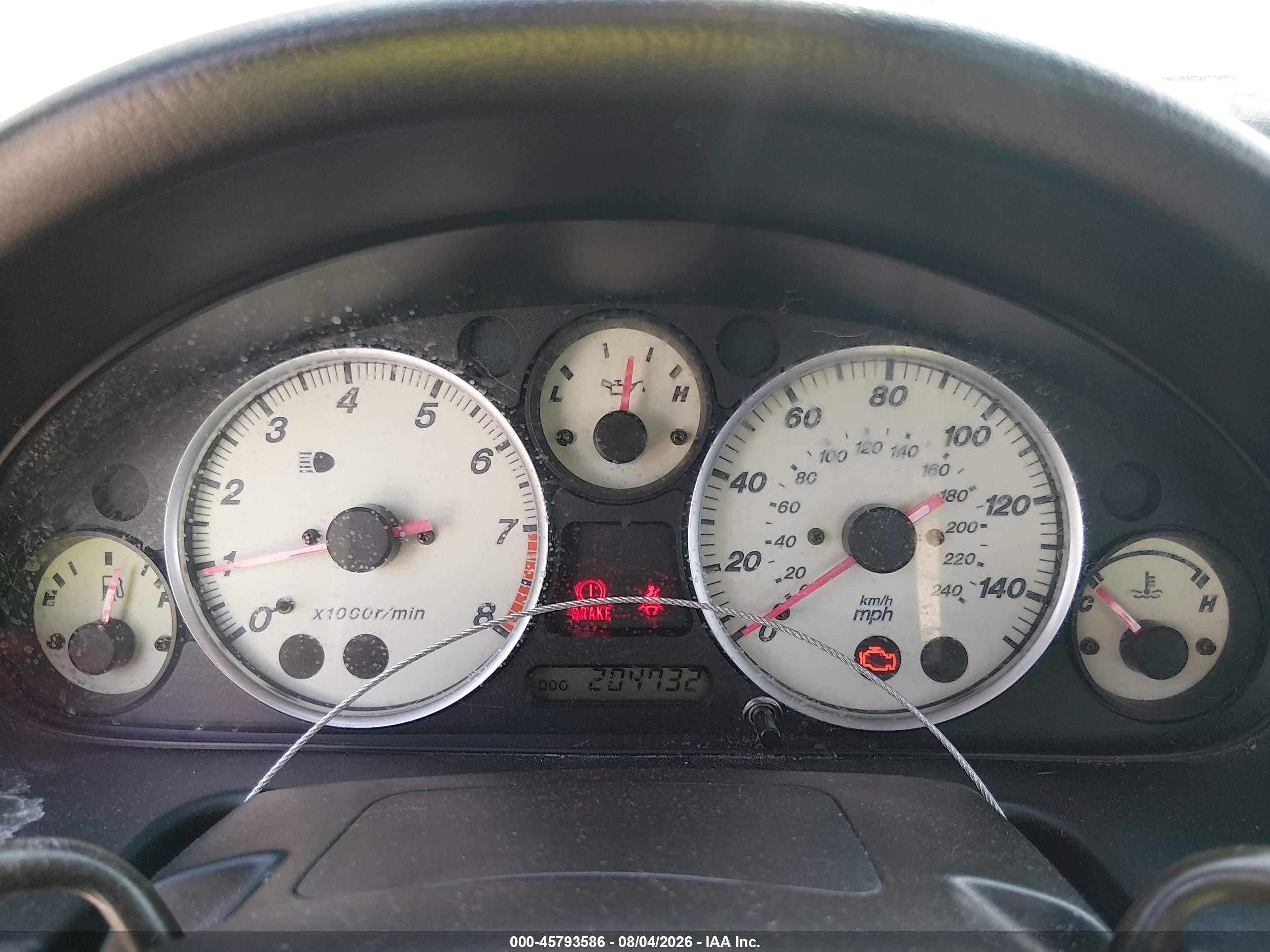 2003 Mazda Mx-5 Miata Cloth/ls/se/shinsen Silver vin: JM1NB353930311869