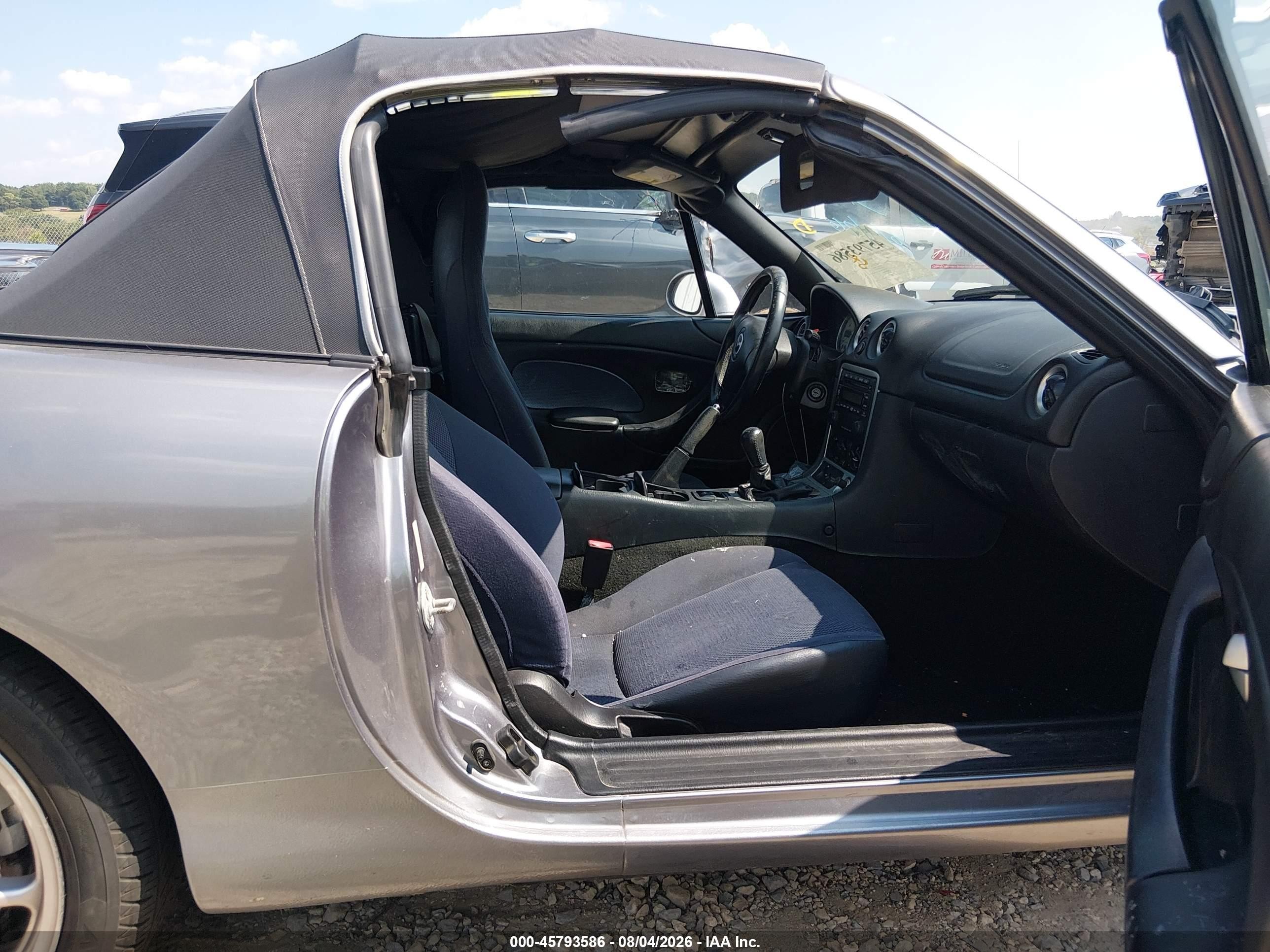 2003 Mazda Mx-5 Miata Cloth/ls/se/shinsen Silver vin: JM1NB353930311869