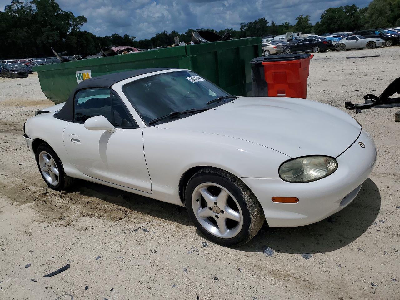 1999 Mazda Mx-5 Miata White vin: JM1NB3539X0108356