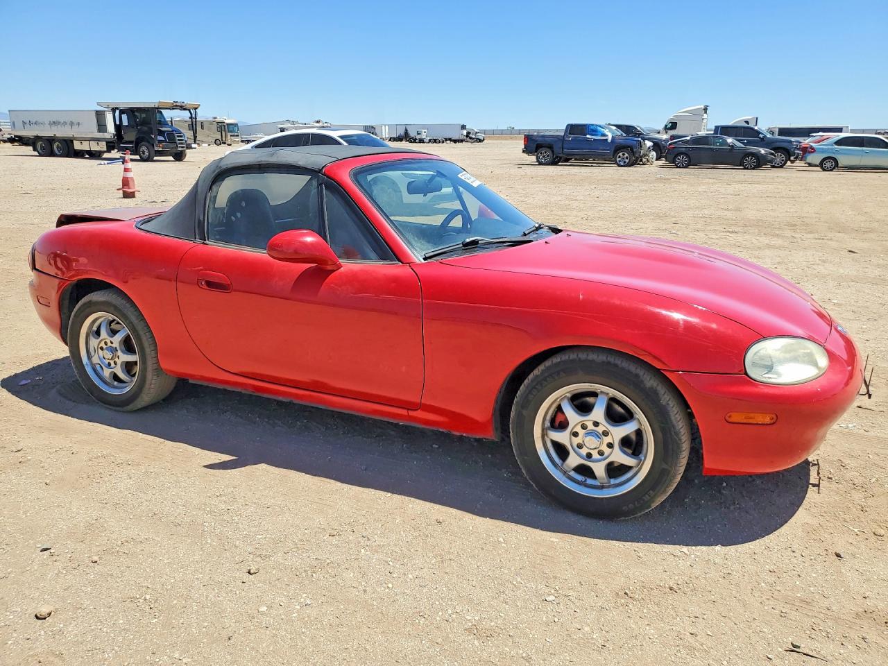 1999 Mazda Mx-5 Miata Red vin: JM1NB3539X0134696