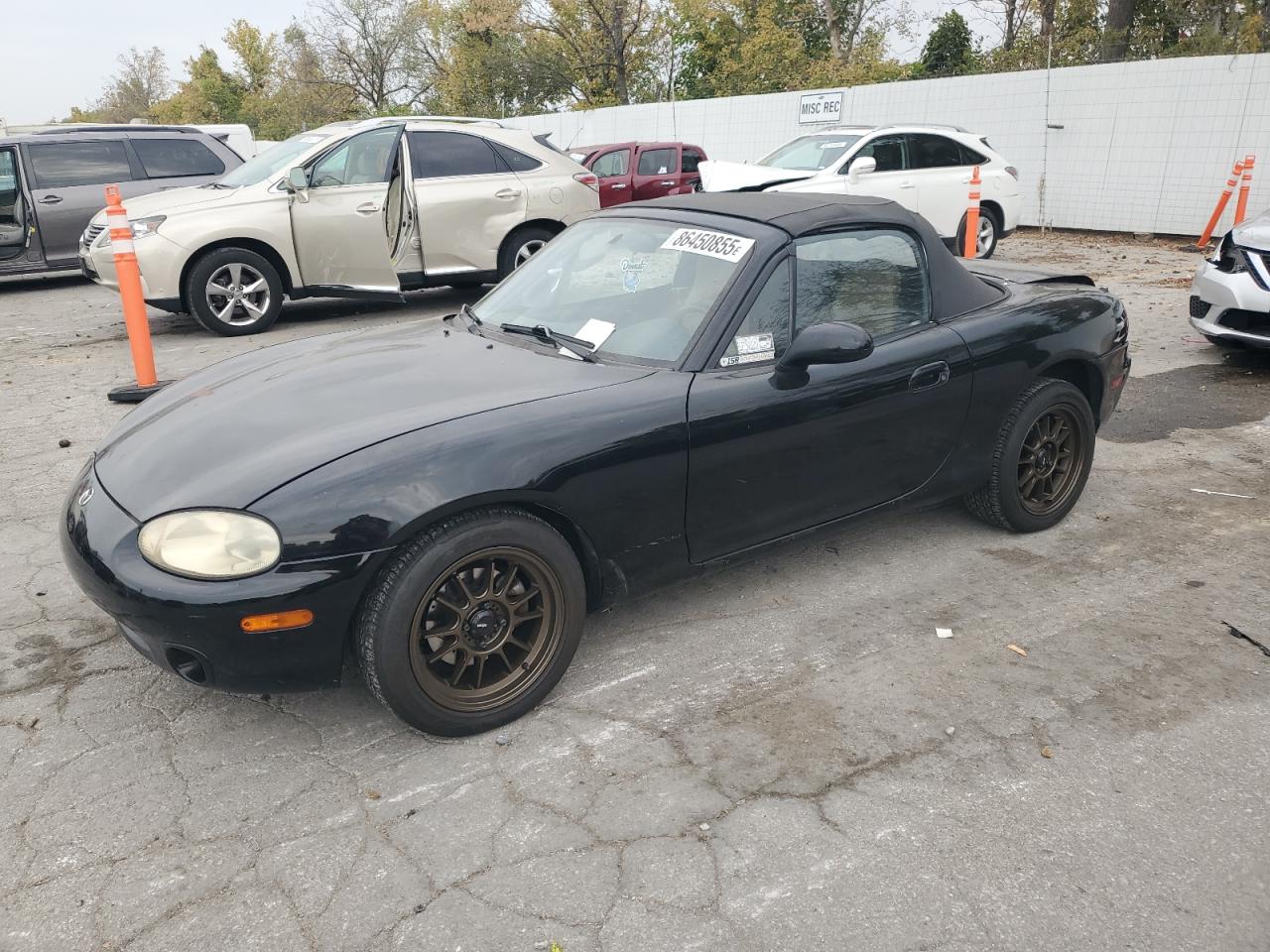 1999 Mazda Mx-5 Miata Black vin: JM1NB3539X0138733