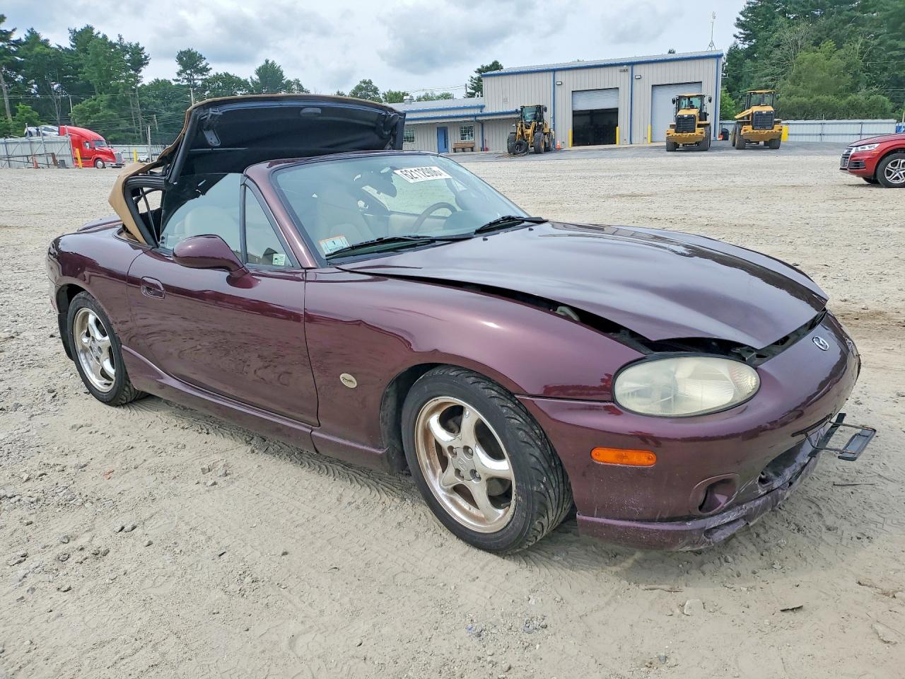 2000 Mazda Mx-5 Miata Base Burgundy vin: JM1NB3539Y0146221