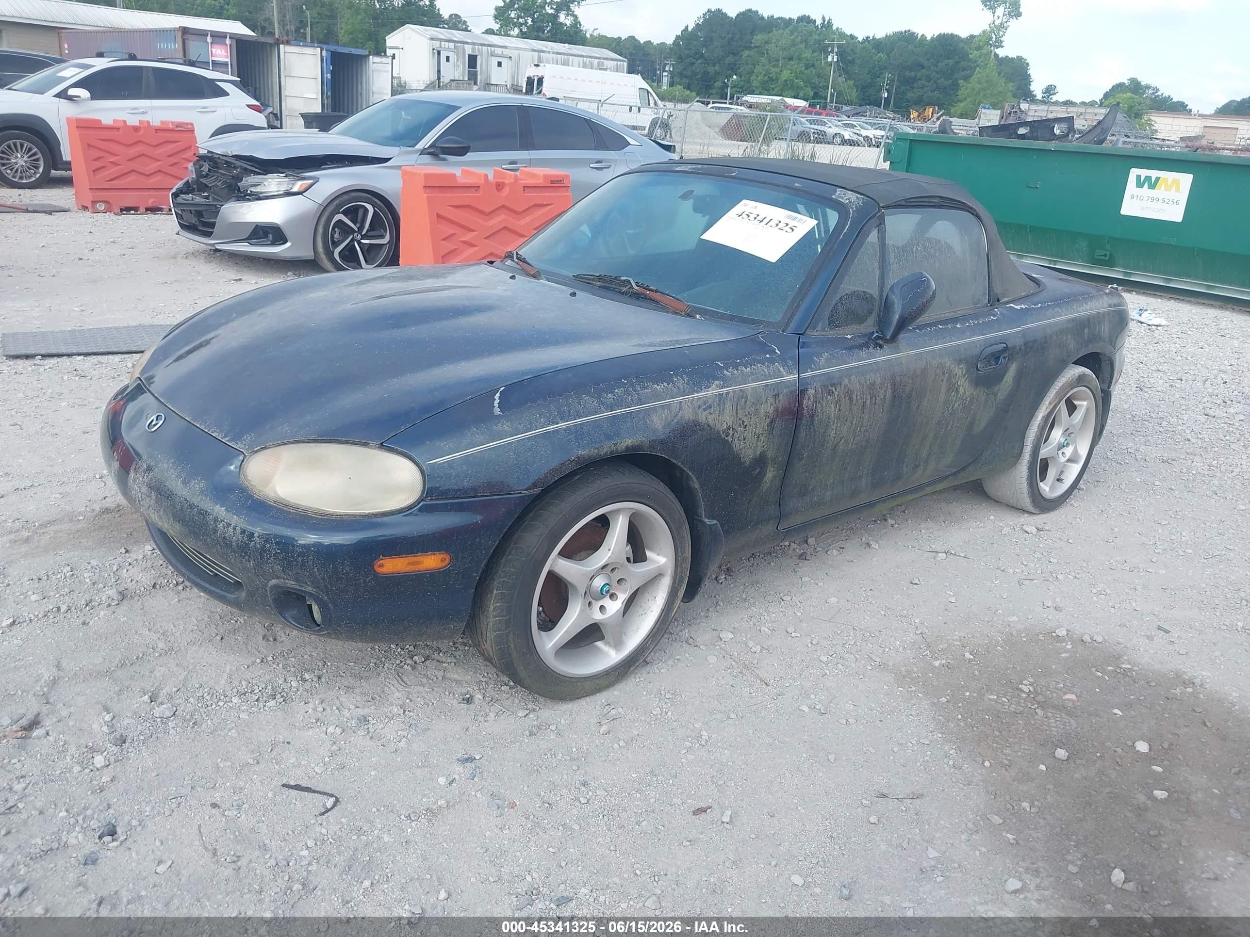2000 Mazda Mx-5 Miata Ls/special Edition Зеленый vin: JM1NB3539Y0147465