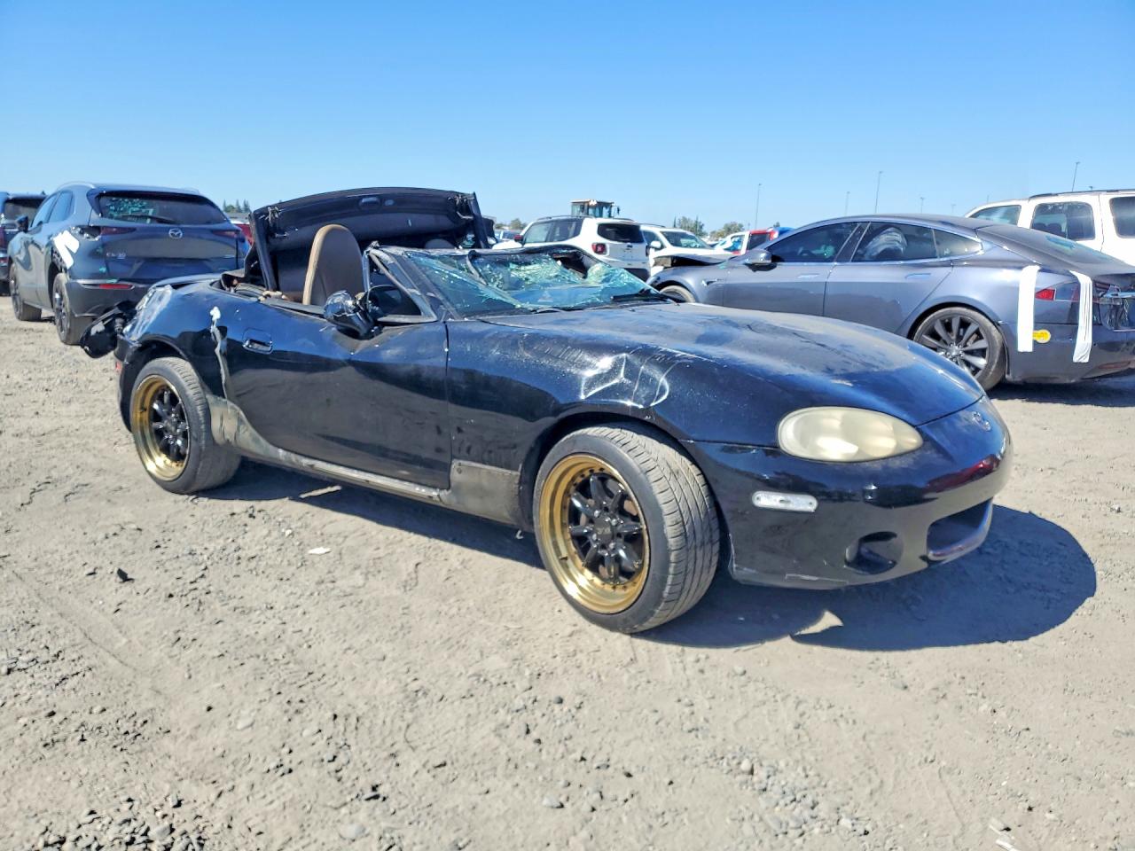2001 Mazda Mx-5 Miata Base Черный vin: JM1NB353X10213754