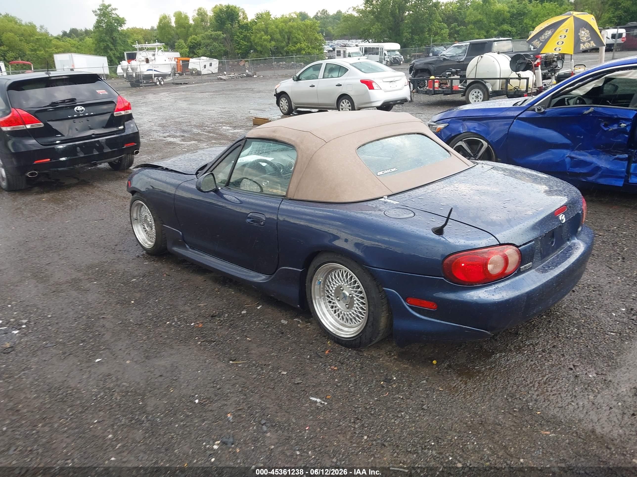 2003 Mazda Mx-5 Miata Cloth/ls/se/shinsen Blue vin: JM1NB353X30303019