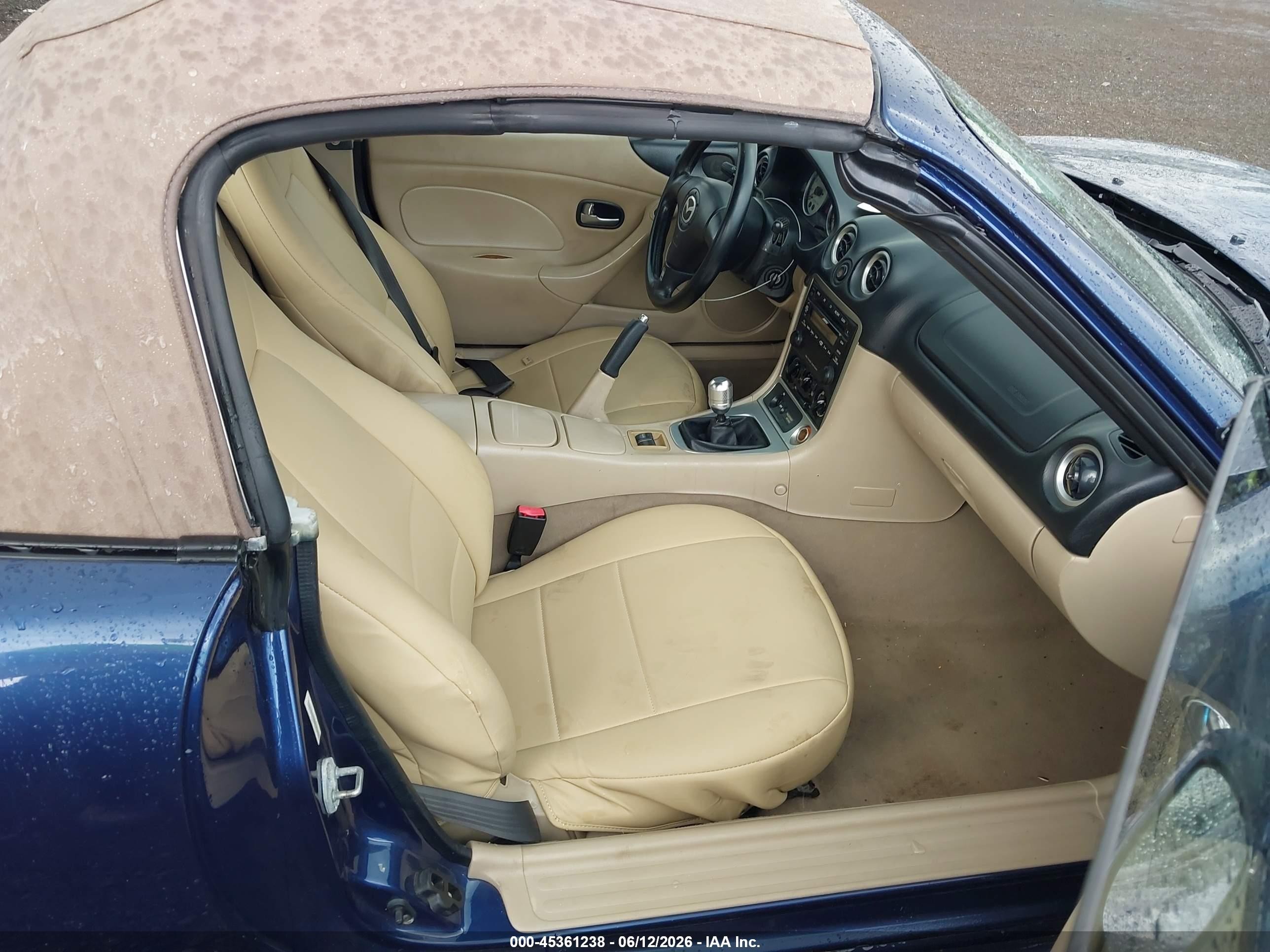 2003 Mazda Mx-5 Miata Cloth/ls/se/shinsen Blue vin: JM1NB353X30303019