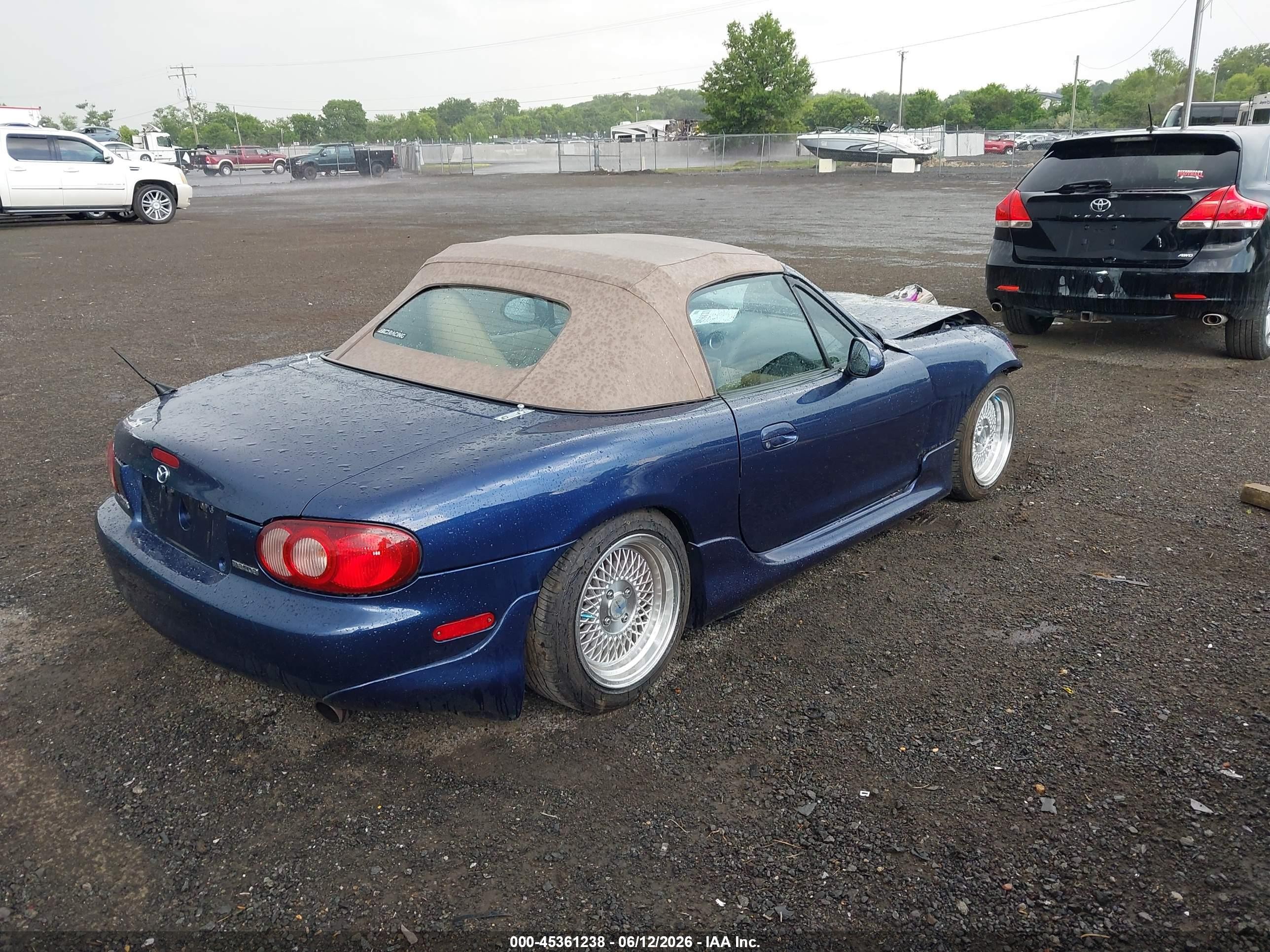 2003 Mazda Mx-5 Miata Cloth/ls/se/shinsen Blue vin: JM1NB353X30303019