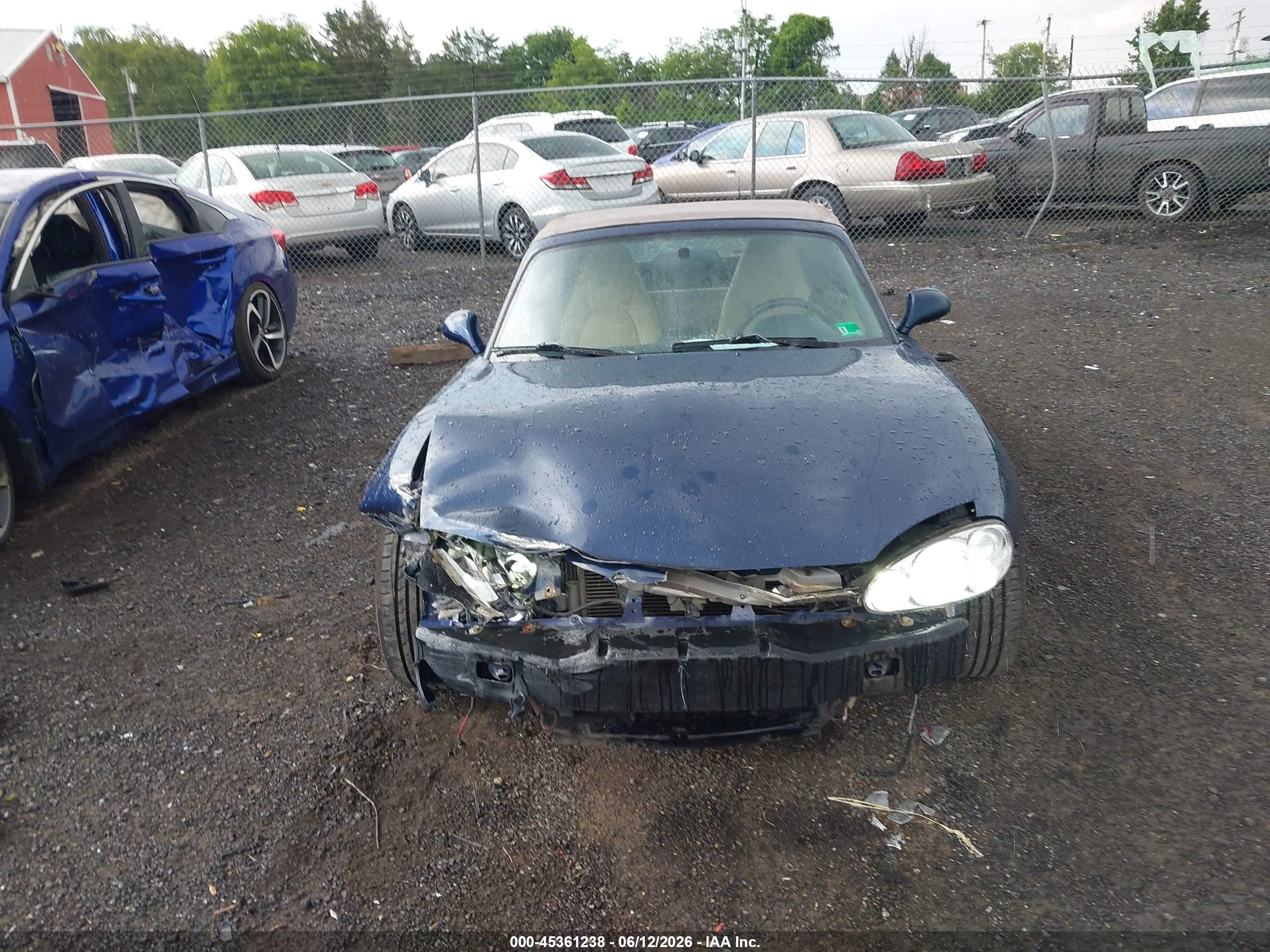 2003 Mazda Mx-5 Miata Cloth/ls/se/shinsen Blue vin: JM1NB353X30303019
