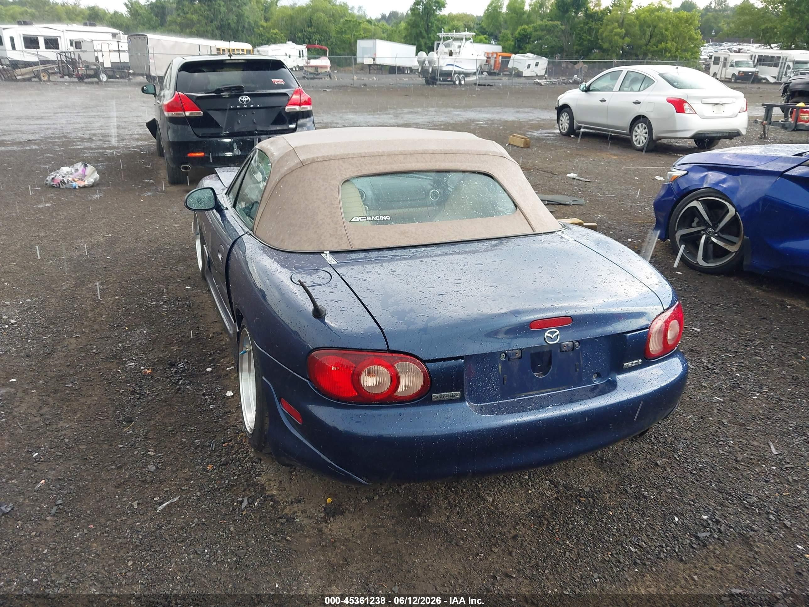 2003 Mazda Mx-5 Miata Cloth/ls/se/shinsen Blue vin: JM1NB353X30303019