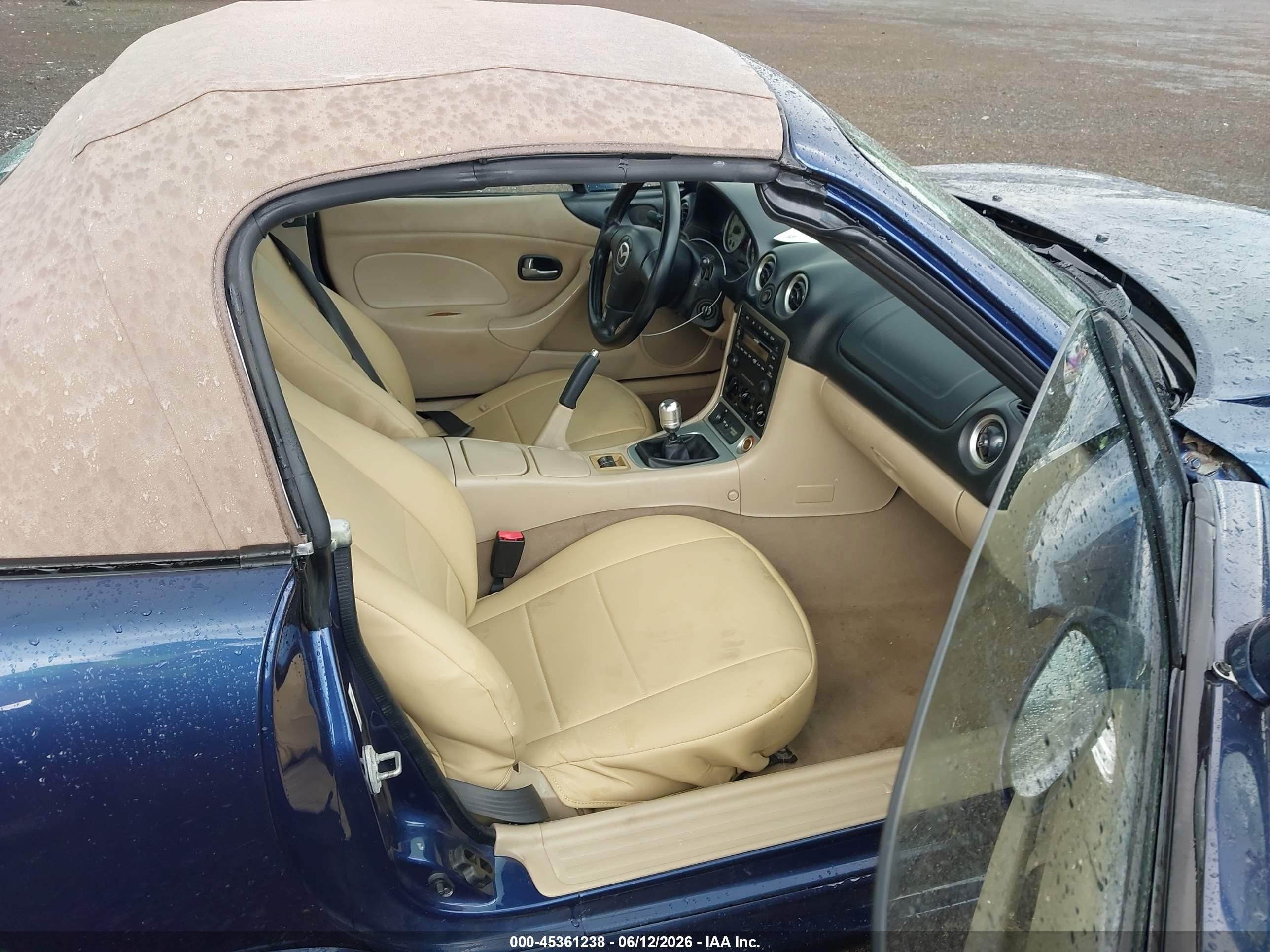 2003 Mazda Mx-5 Miata Cloth/ls/se/shinsen Blue vin: JM1NB353X30303019