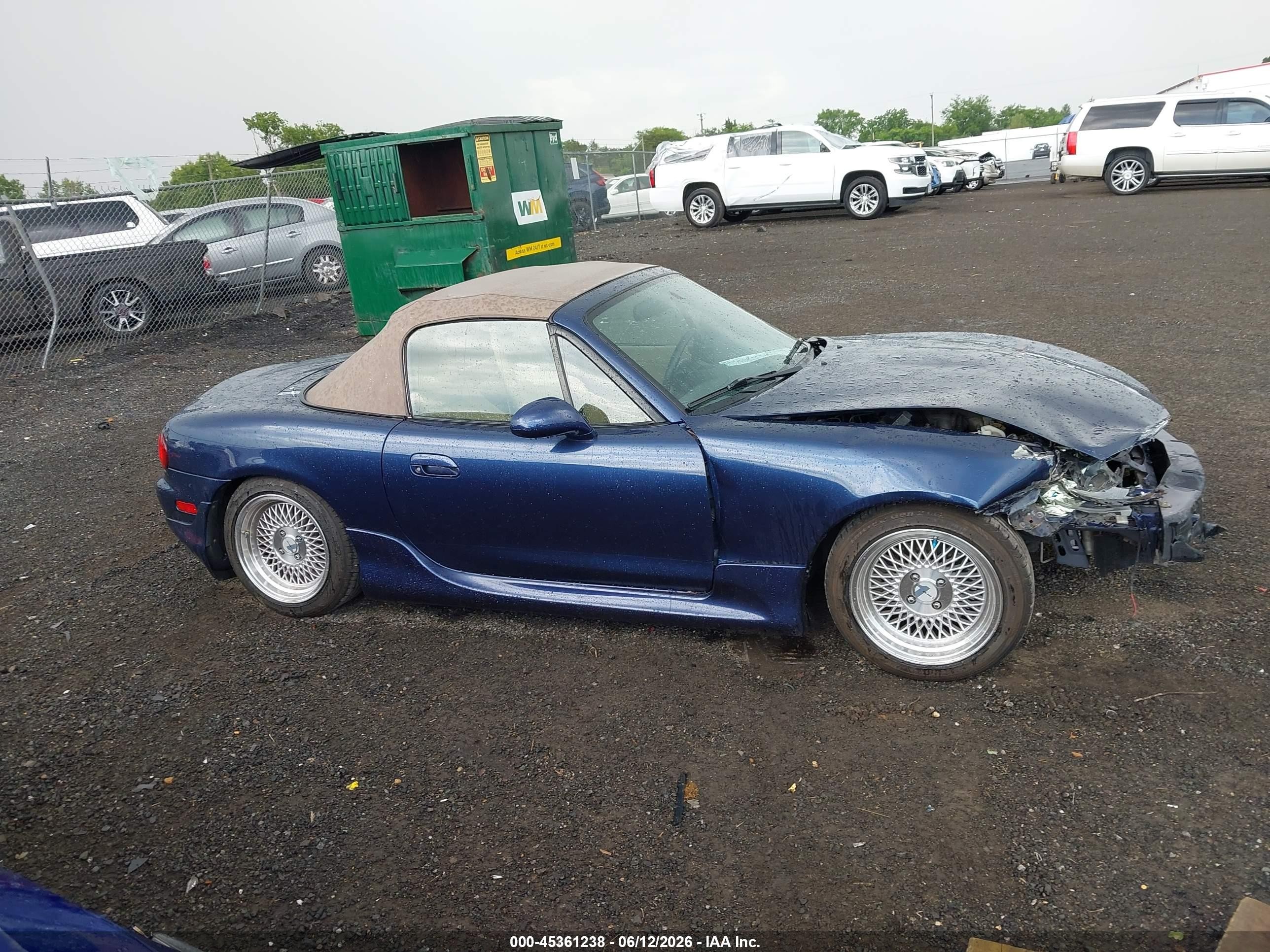 2003 Mazda Mx-5 Miata Cloth/ls/se/shinsen Blue vin: JM1NB353X30303019