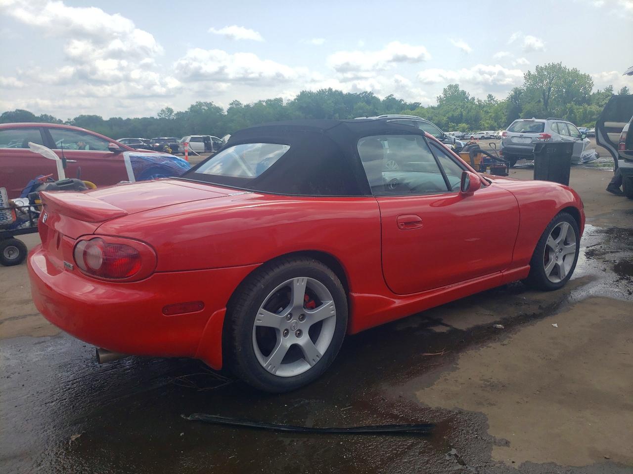 2003 Mazda Mx-5 Miata Base Red vin: JM1NB353X30305272