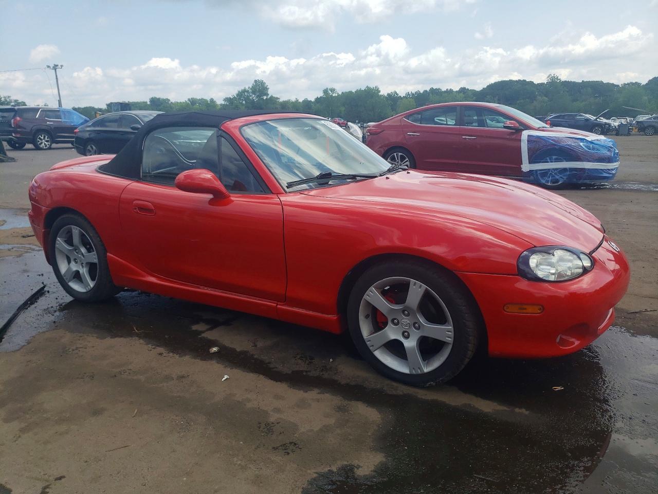 2003 Mazda Mx-5 Miata Base Red vin: JM1NB353X30305272