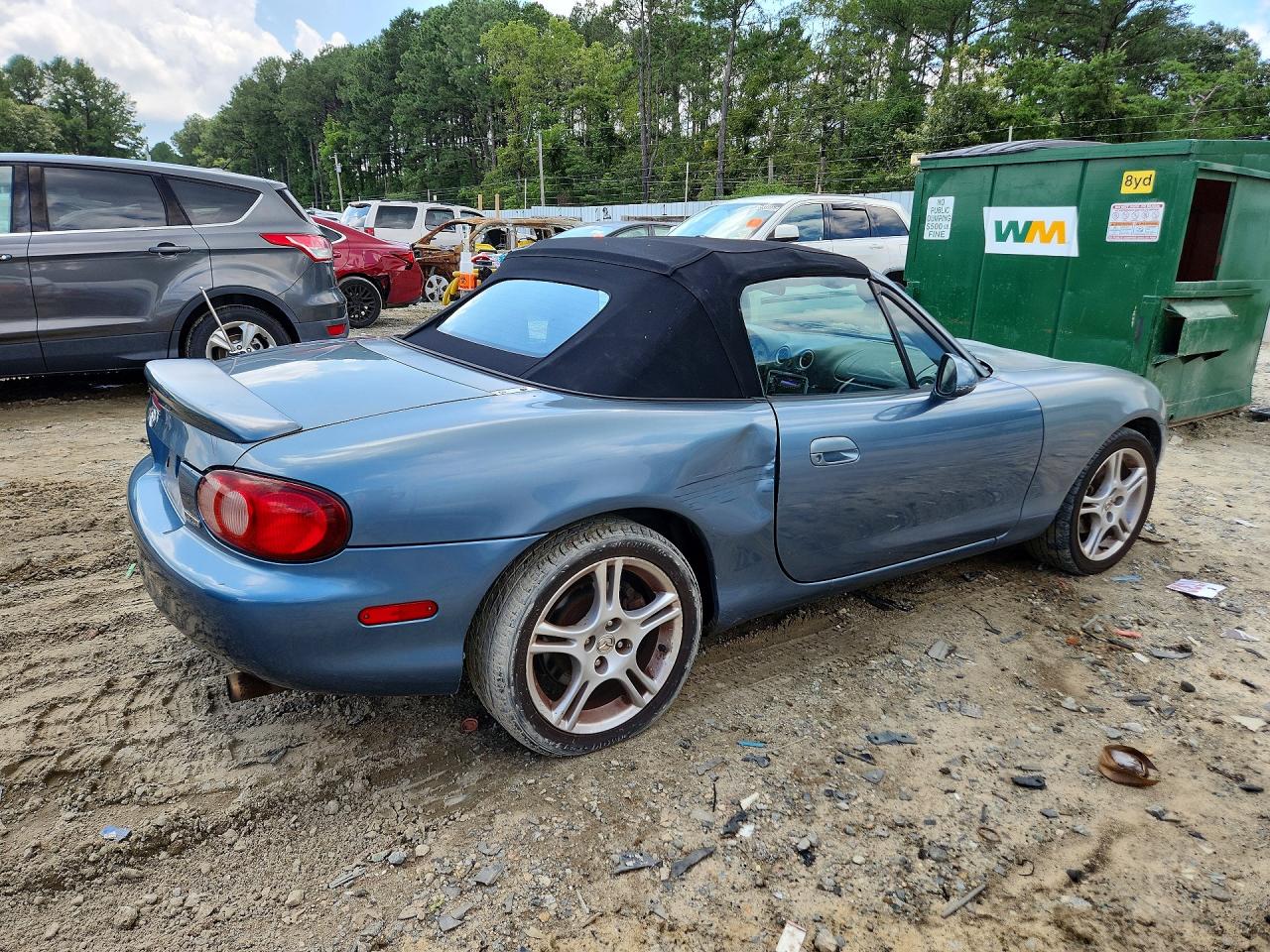 2005 Mazda Mx-5 Miata Base Blue vin: JM1NB353X50410302