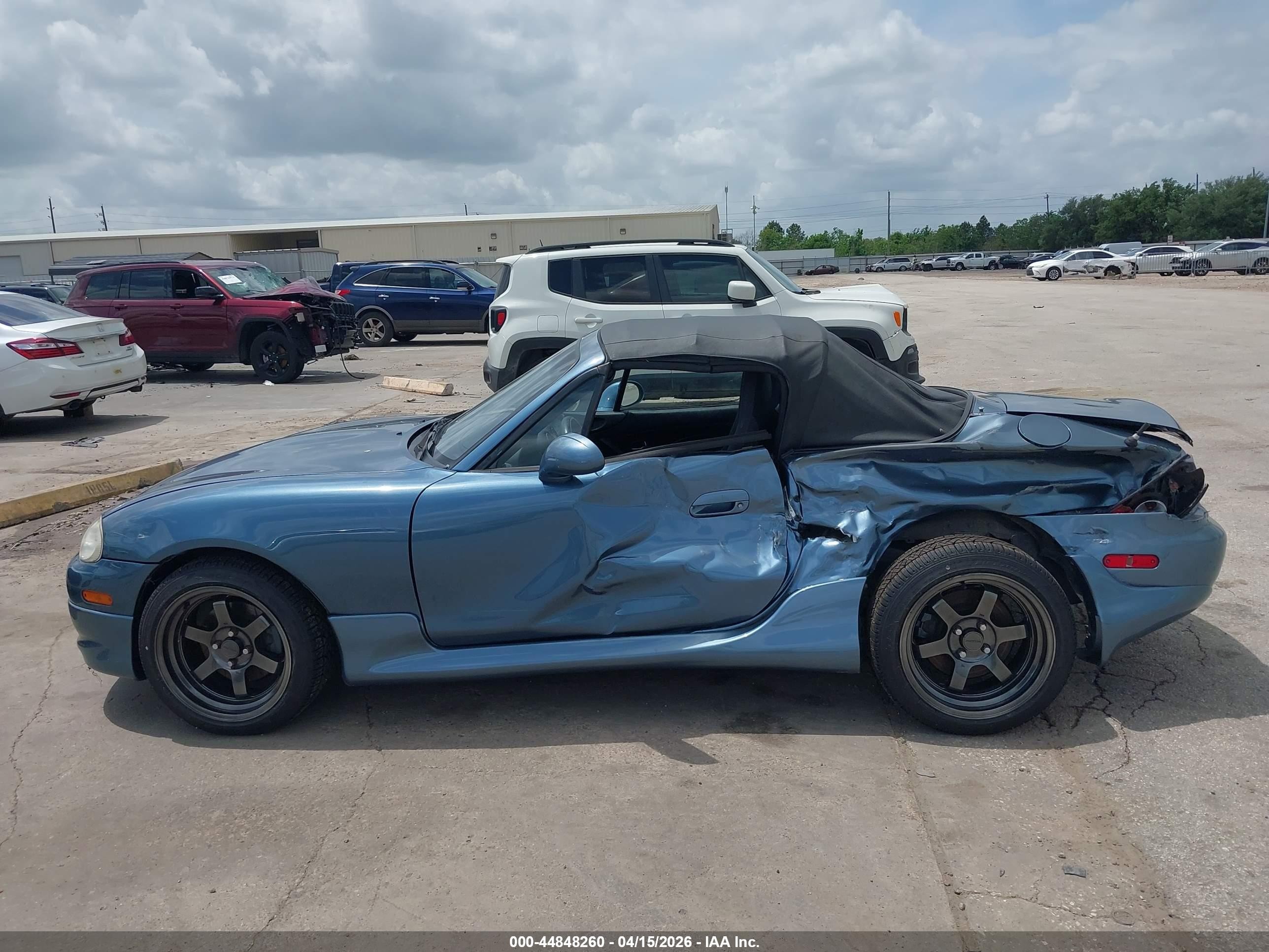 2005 Mazda Mx-5 Miata Cloth Light Blue vin: JM1NB353X50410932