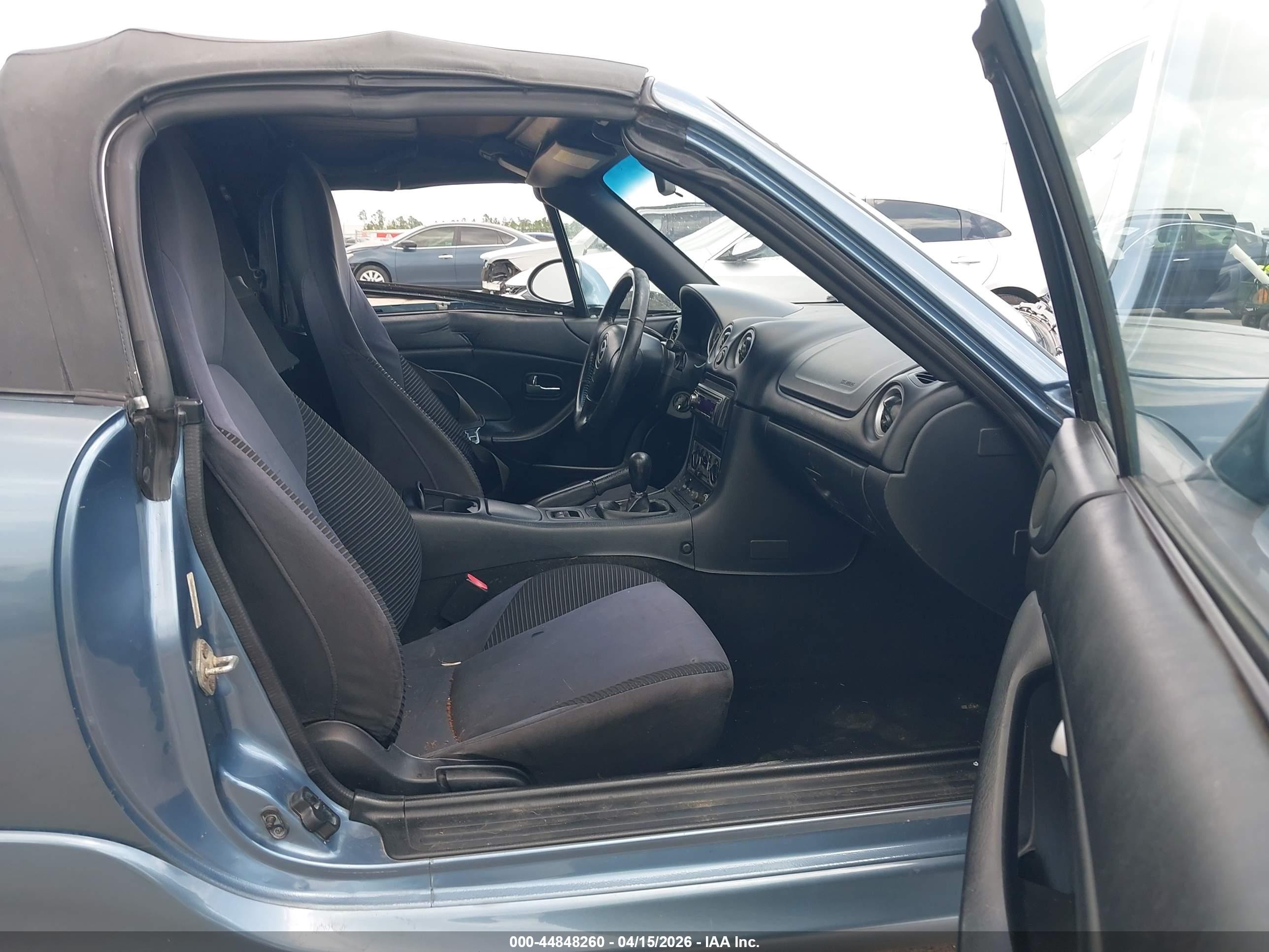 2005 Mazda Mx-5 Miata Cloth Light Blue vin: JM1NB353X50410932