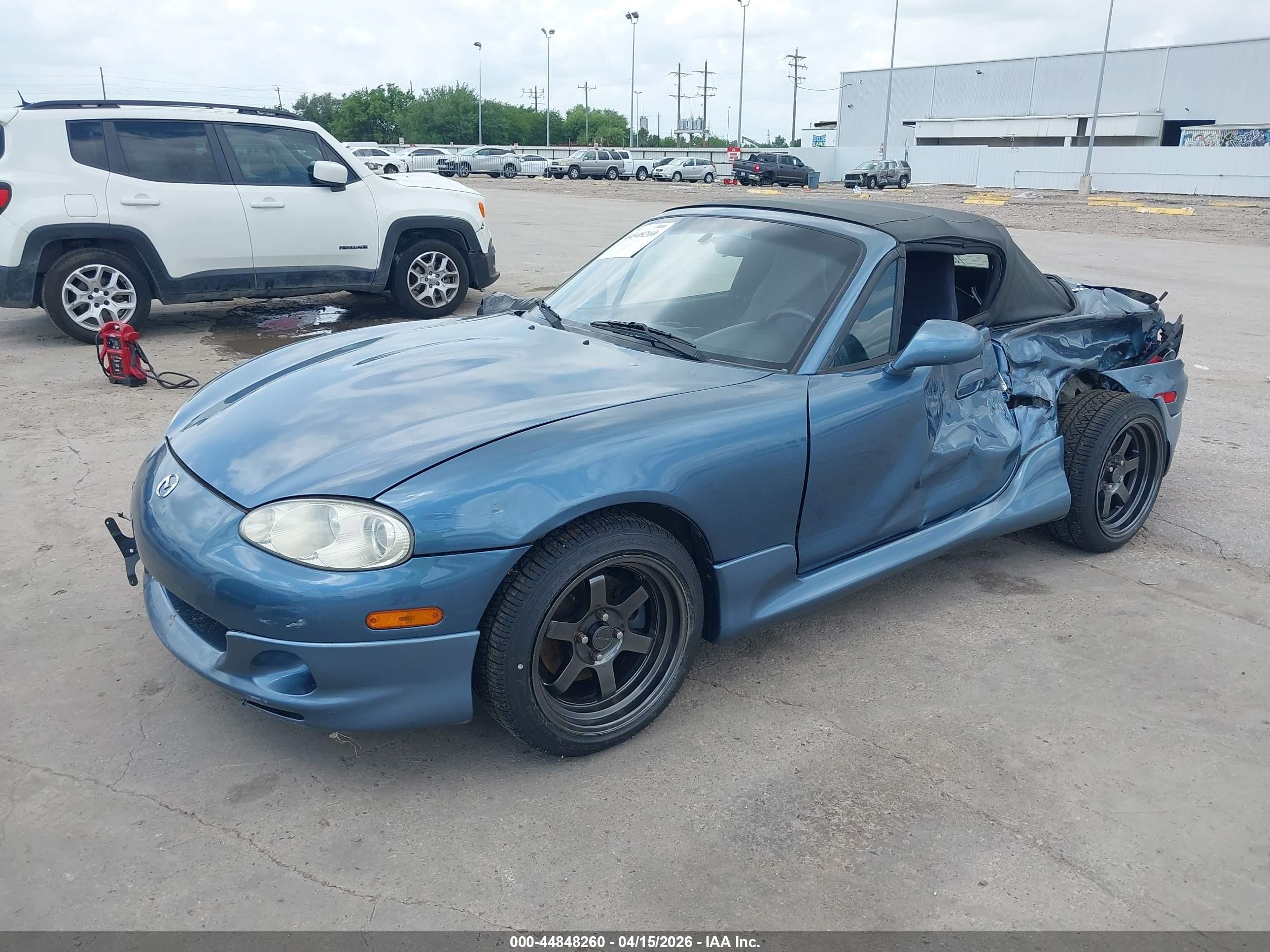 2005 Mazda Mx-5 Miata Cloth Light Blue vin: JM1NB353X50410932