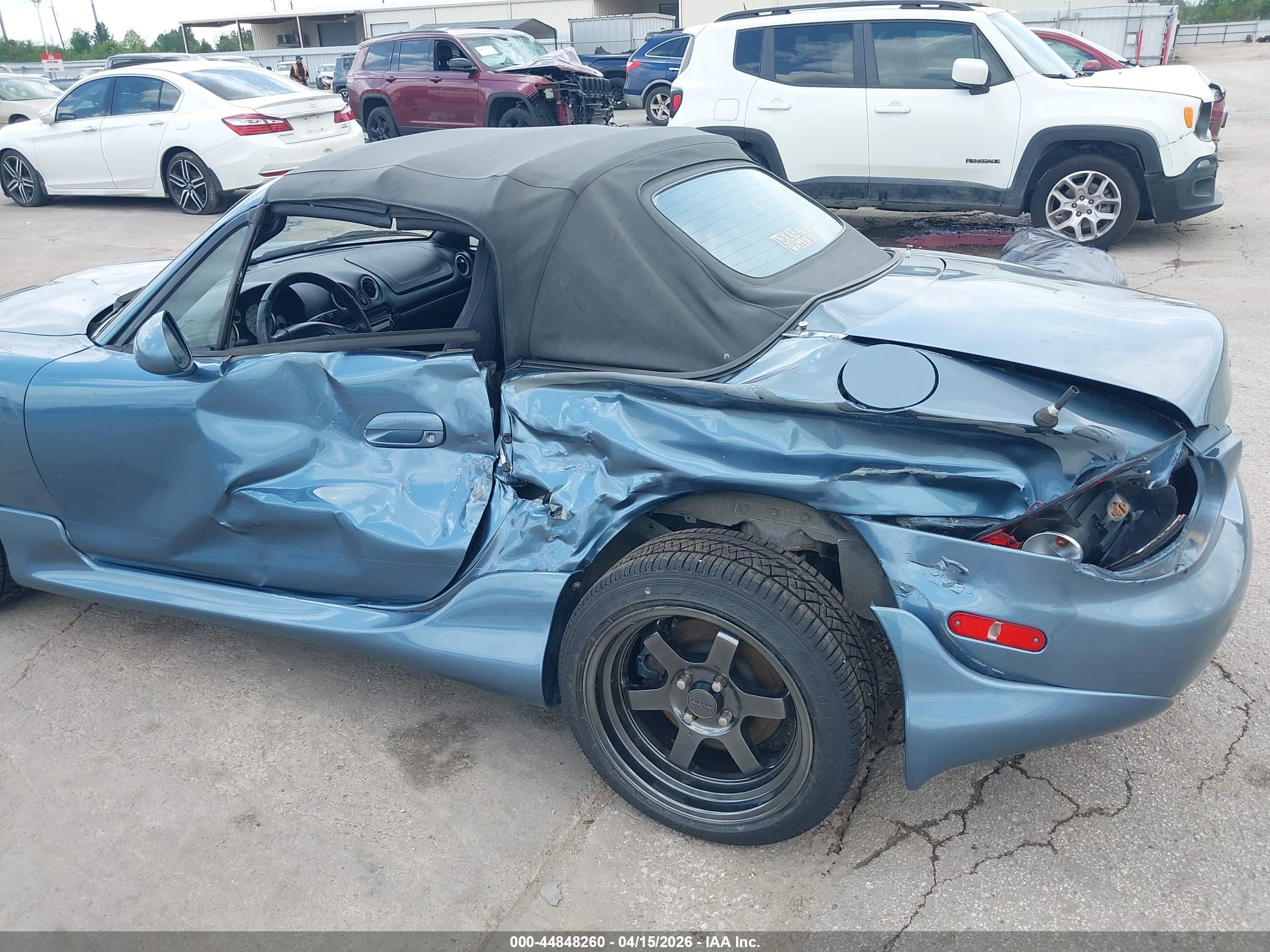 2005 Mazda Mx-5 Miata Cloth Light Blue vin: JM1NB353X50410932