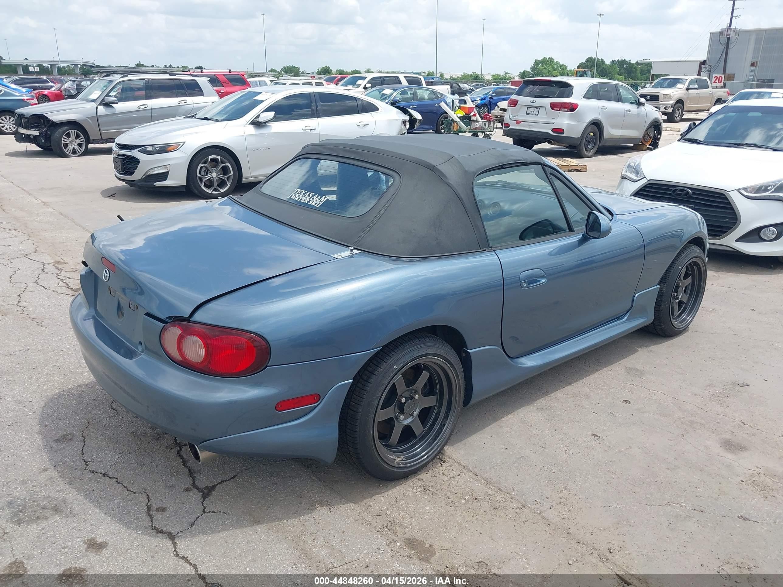 2005 Mazda Mx-5 Miata Cloth Light Blue vin: JM1NB353X50410932