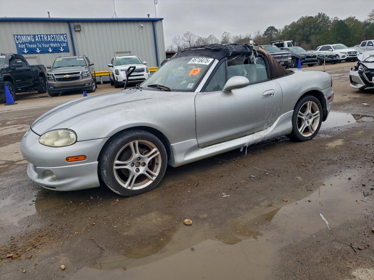 2005 Mazda Mx-5 Miata Base Silver vin: JM1NB353X50413748