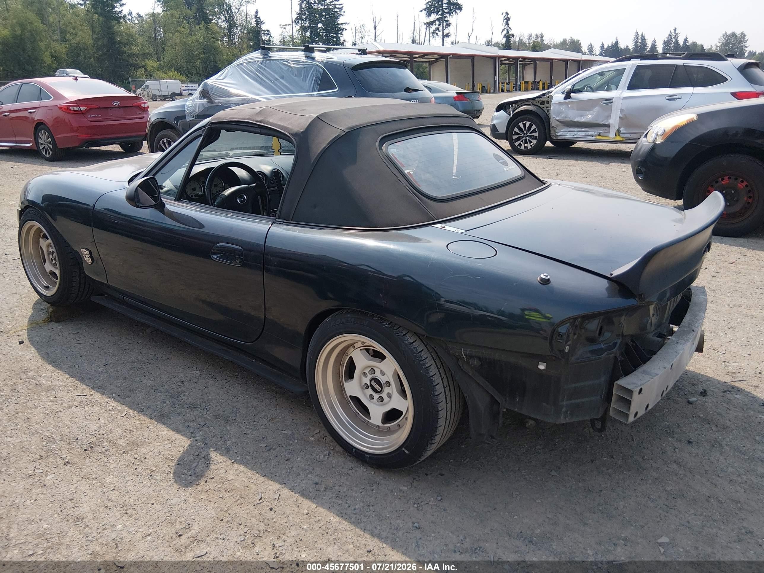 2005 Mazda Mx-5 Miata Cloth Синий vin: JM1NB353X50414284