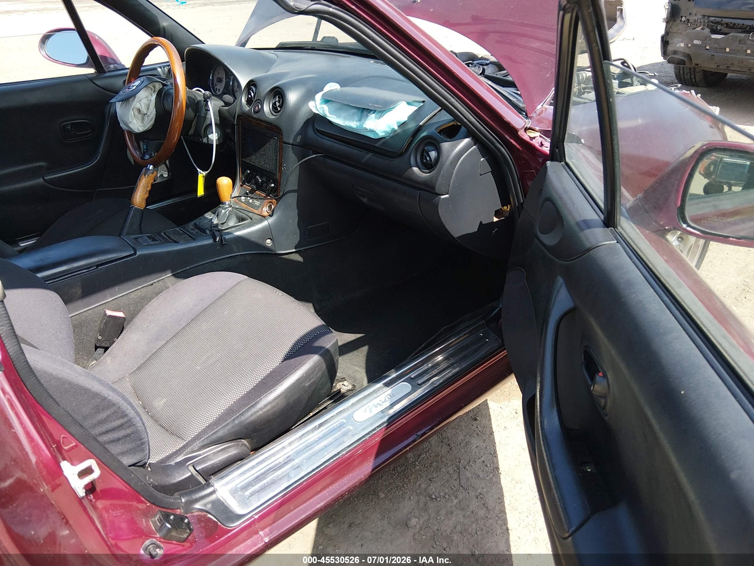 1999 Mazda Mx-5 Miata 10th Anniversary Edition/leather/popular Equip/sport/touring Burgundy vin: JM1NB353XX0103652