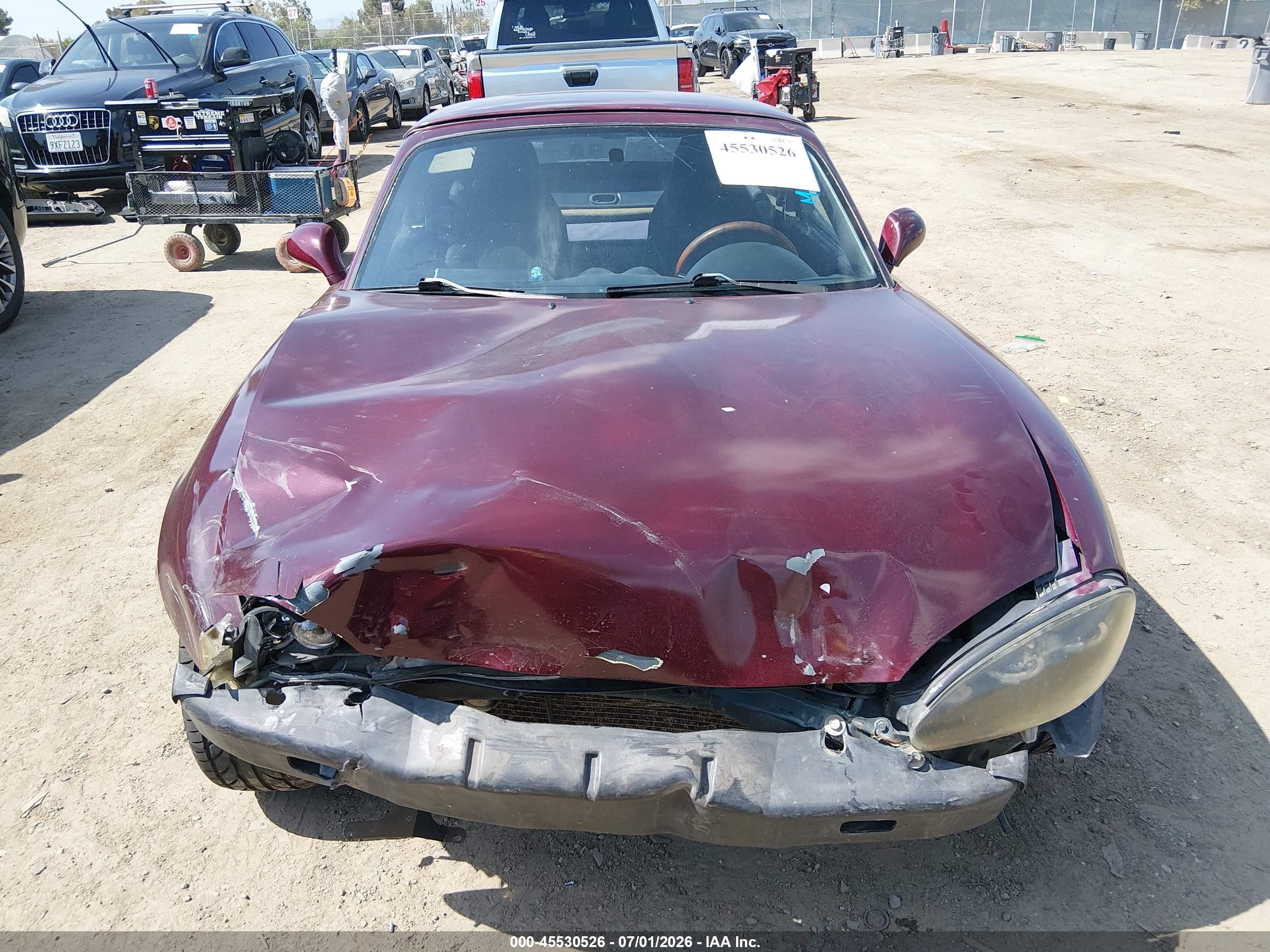 1999 Mazda Mx-5 Miata 10th Anniversary Edition/leather/popular Equip/sport/touring Burgundy vin: JM1NB353XX0103652