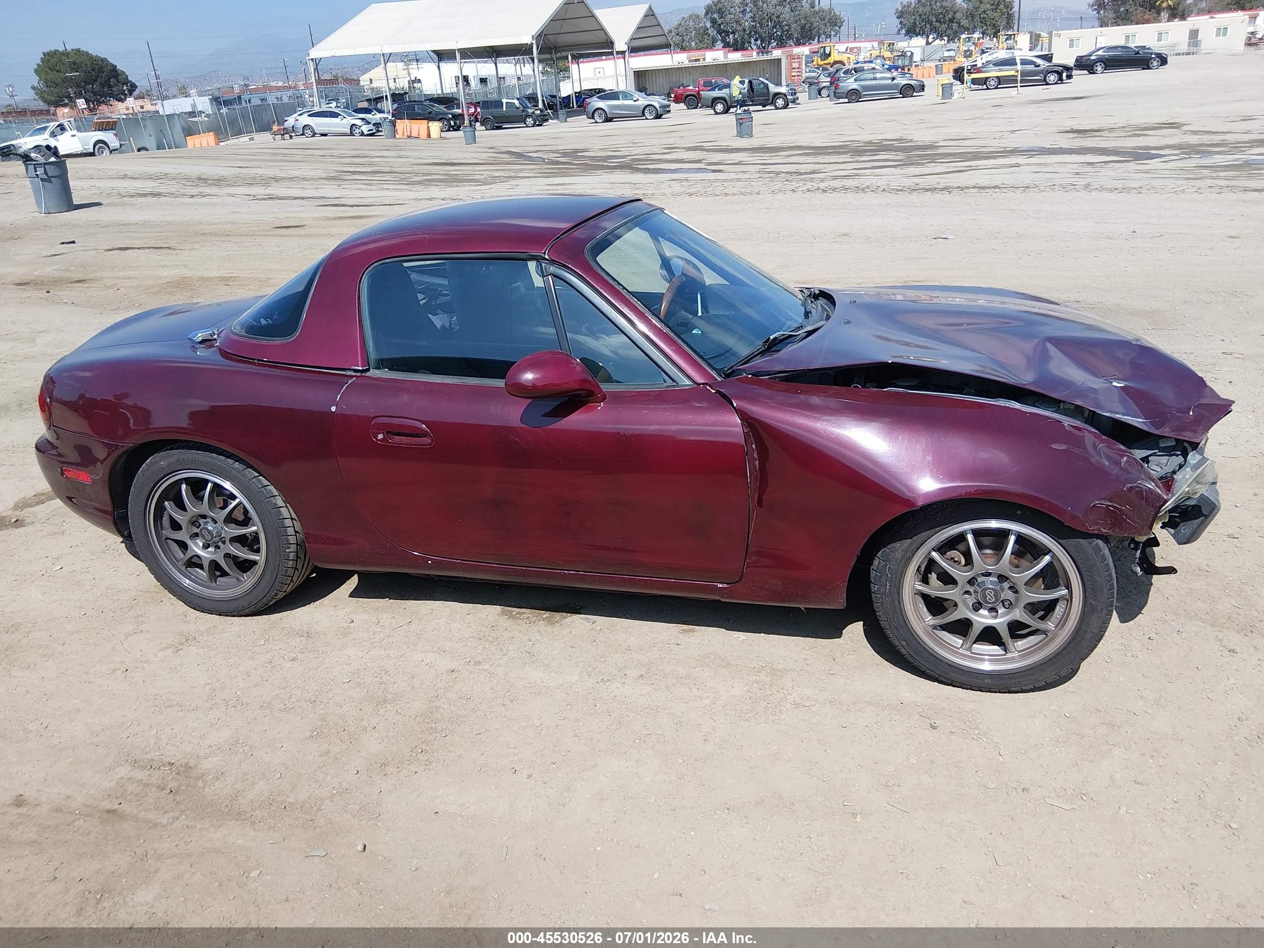 1999 Mazda Mx-5 Miata 10th Anniversary Edition/leather/popular Equip/sport/touring Burgundy vin: JM1NB353XX0103652