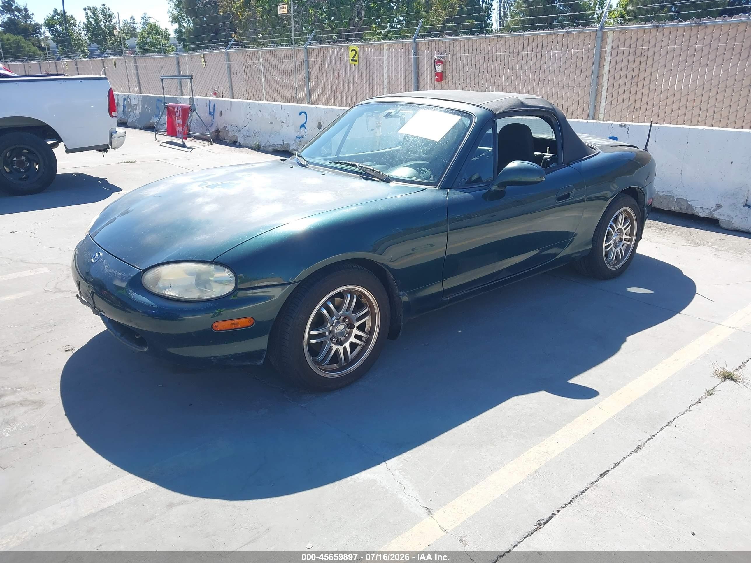 1999 Mazda Mx-5 Miata 10th Anniversary Edition/leather/popular Equip/sport/touring Green vin: JM1NB353XX0123304