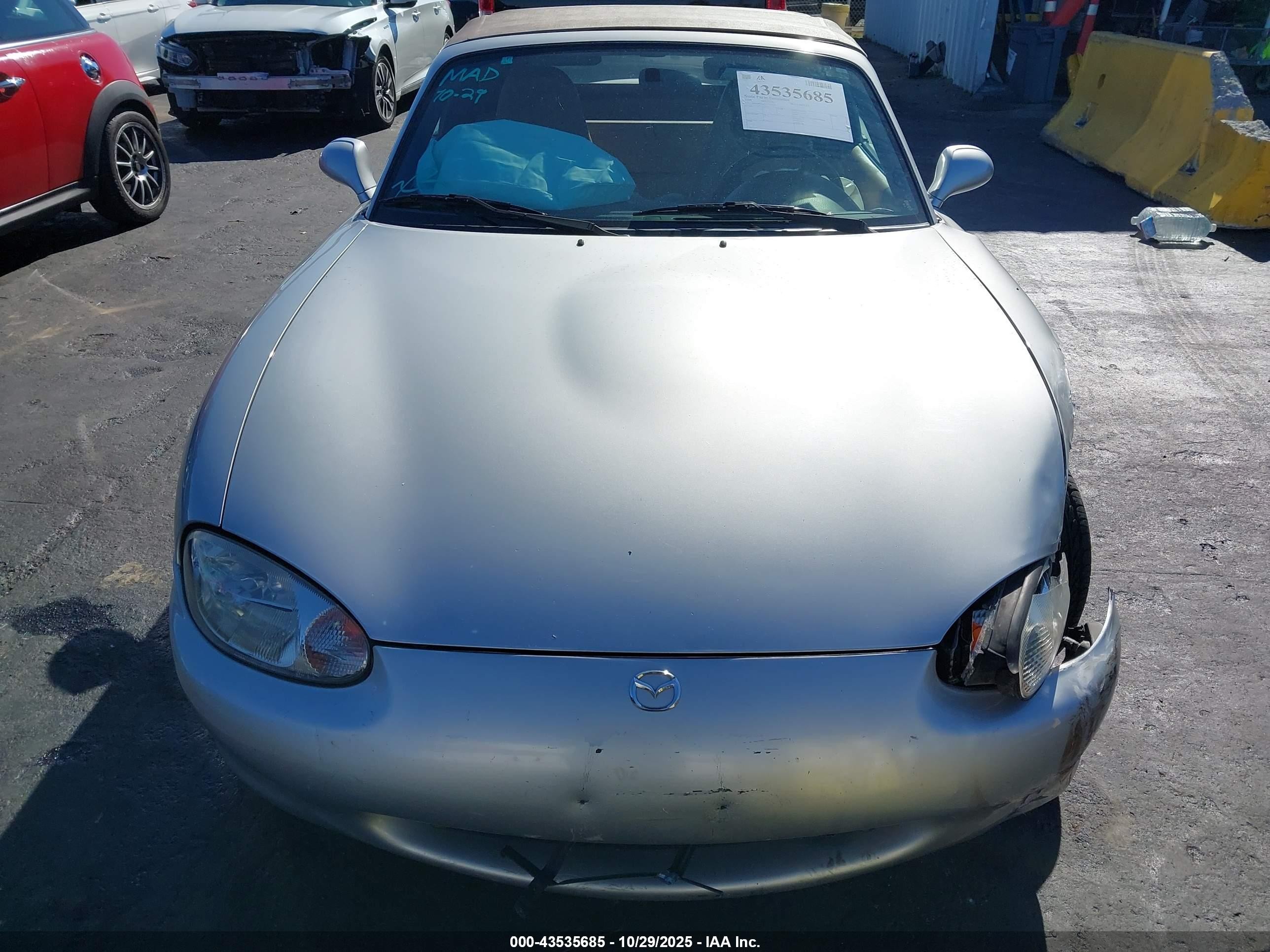 1999 Mazda Mx-5 Miata Leather Pkg/popular Equipment Pkg/sports Pkg/touring Pkg Silver vin: JM1NB353XX0137039
