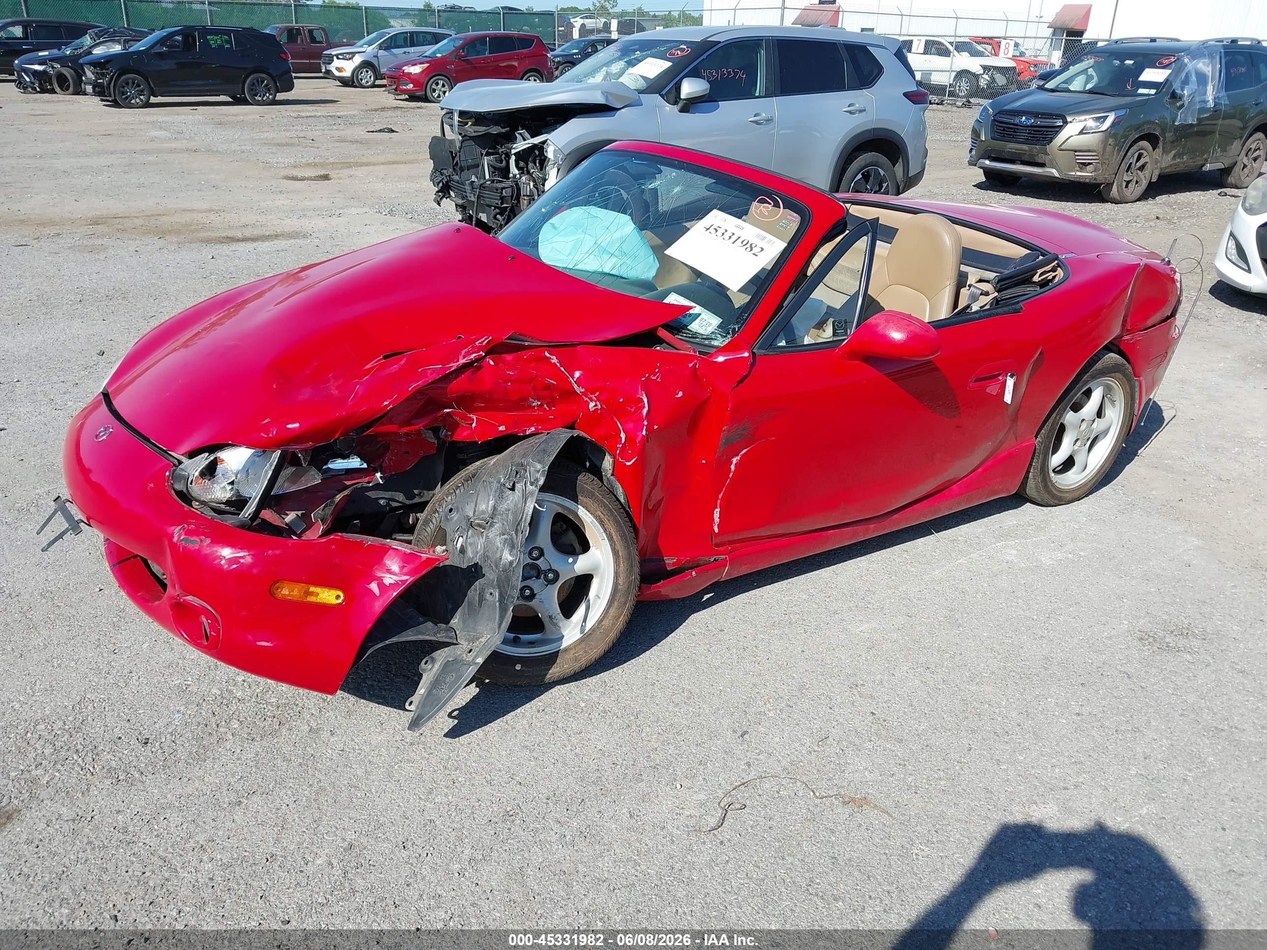2000 Mazda Mx-5 Miata Ls/special Edition Red vin: JM1NB353XY0146535