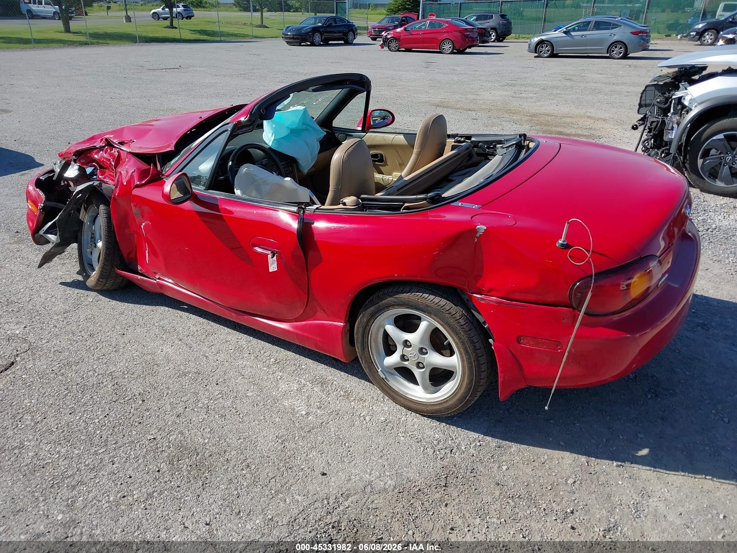 2000 Mazda Mx-5 Miata Ls/special Edition Red vin: JM1NB353XY0146535
