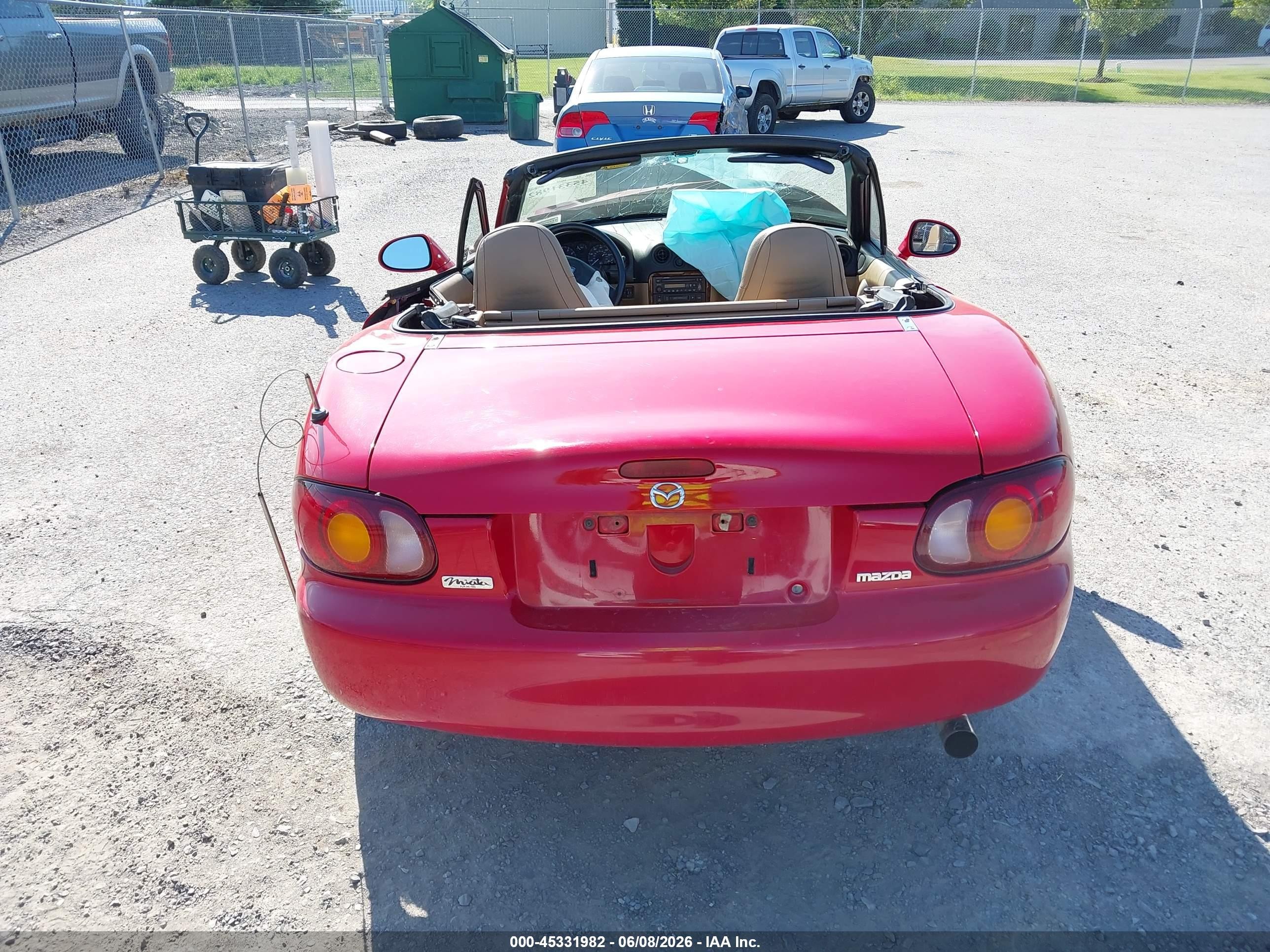 2000 Mazda Mx-5 Miata Ls/special Edition Red vin: JM1NB353XY0146535