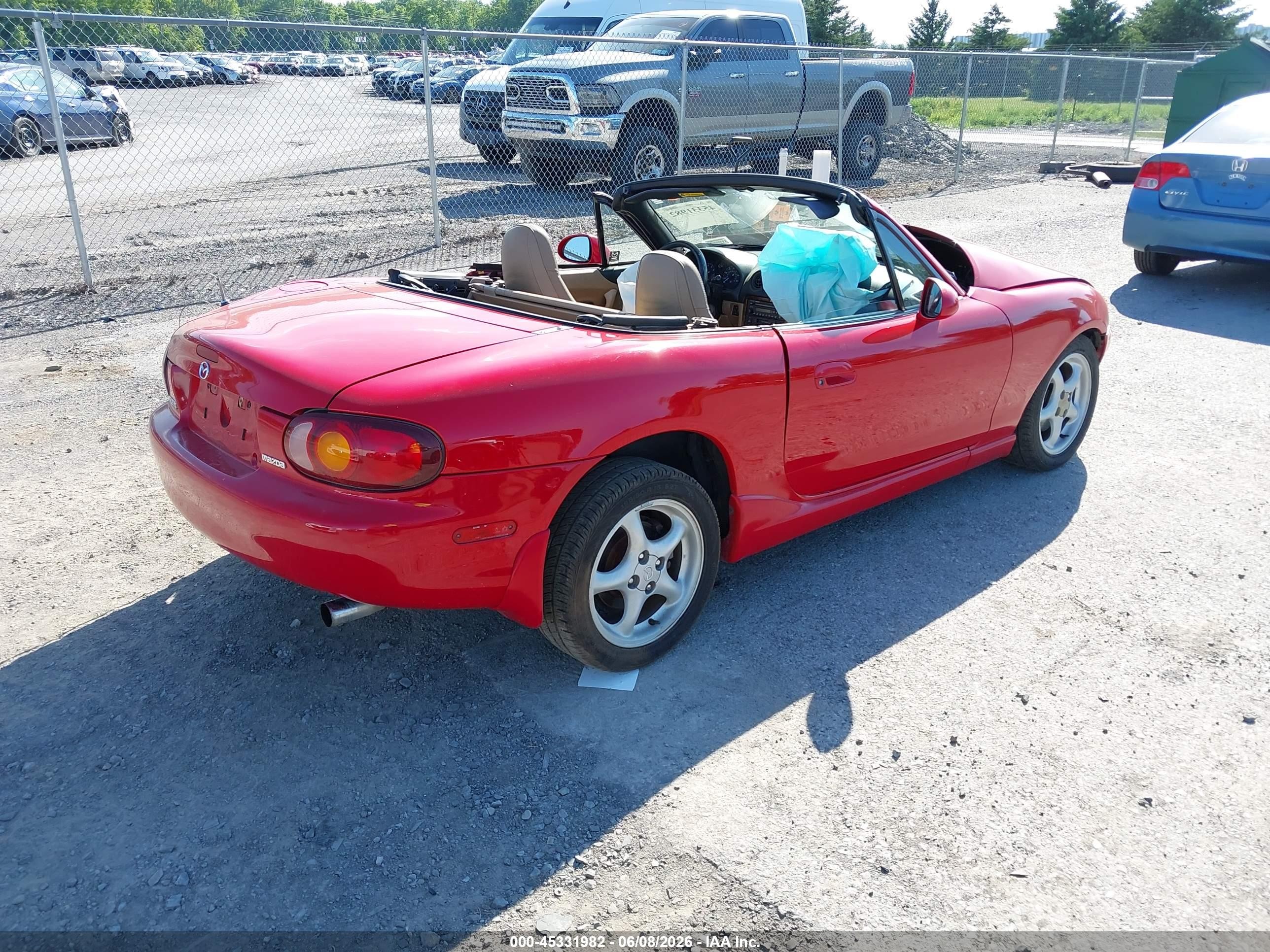 2000 Mazda Mx-5 Miata Ls/special Edition Red vin: JM1NB353XY0146535