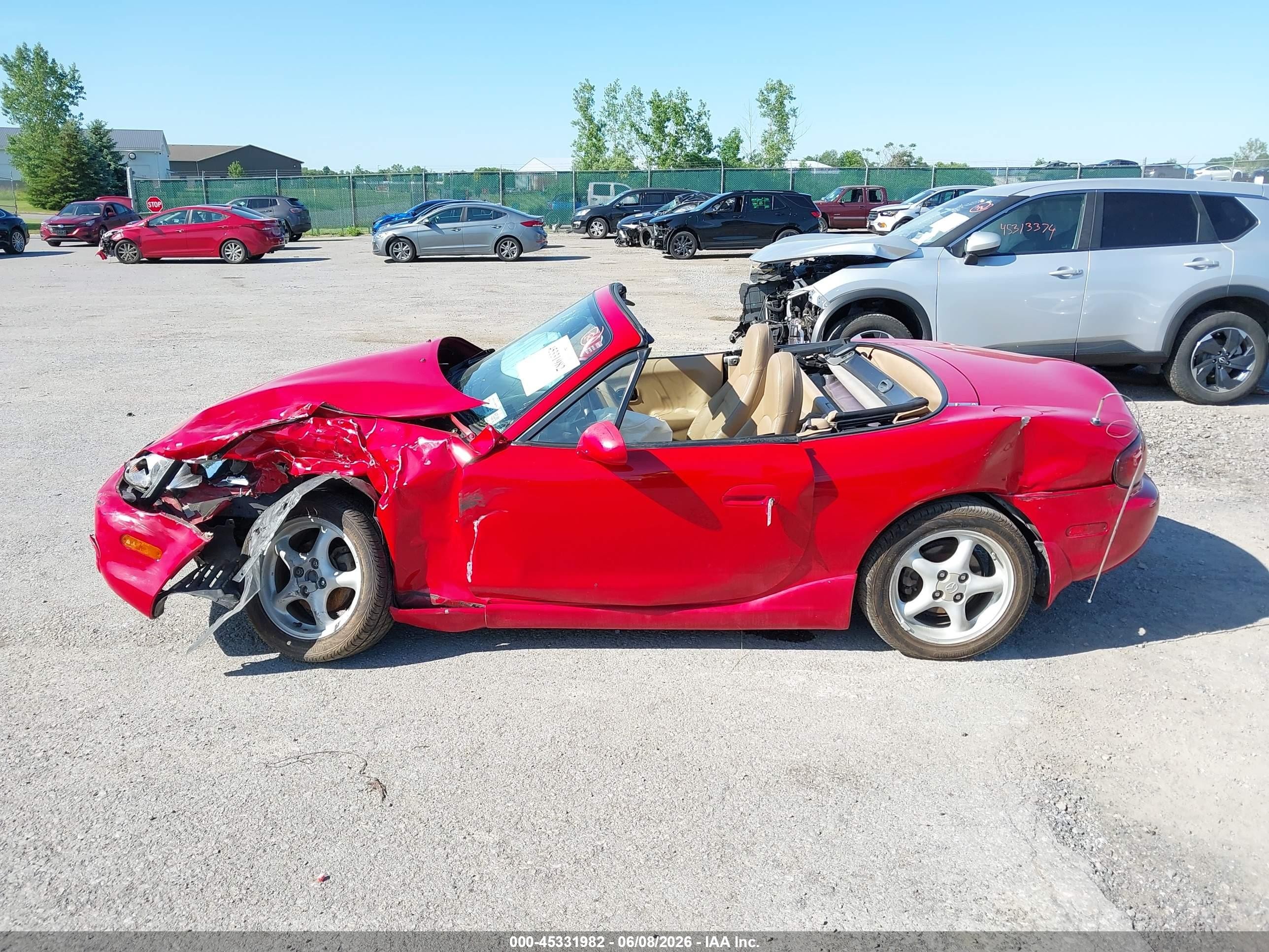 2000 Mazda Mx-5 Miata Ls/special Edition Red vin: JM1NB353XY0146535