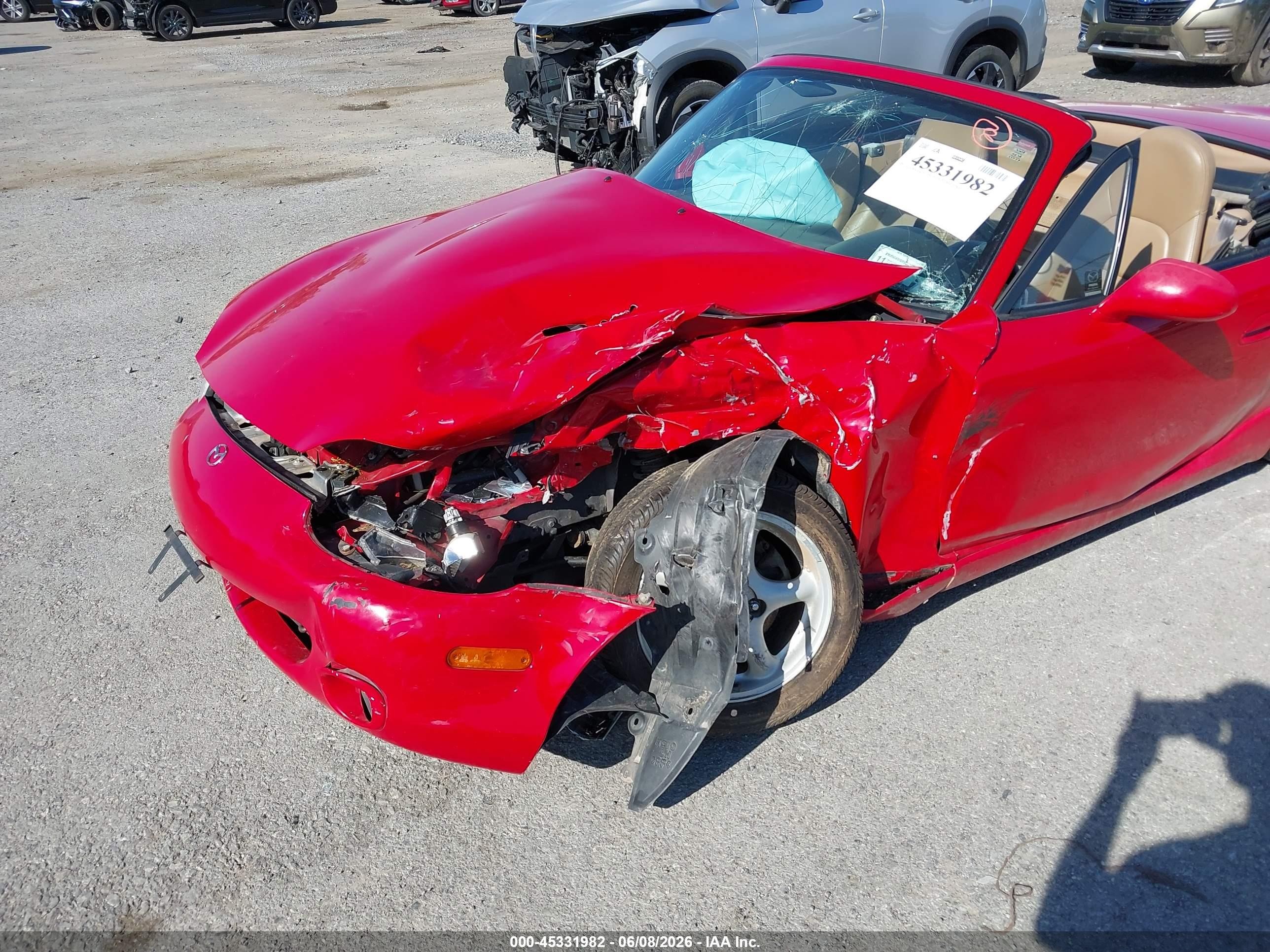 2000 Mazda Mx-5 Miata Ls/special Edition Red vin: JM1NB353XY0146535