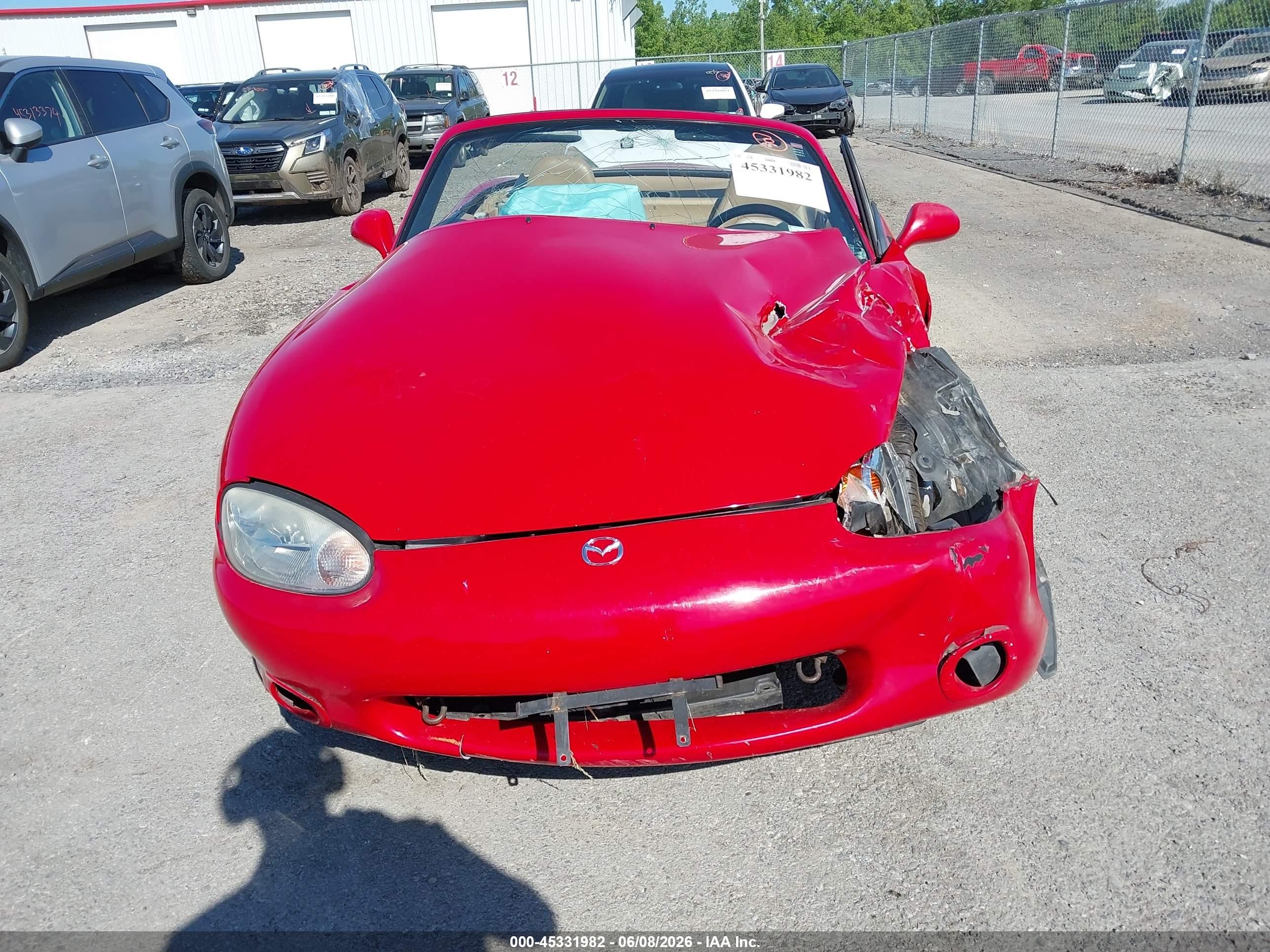 2000 Mazda Mx-5 Miata Ls/special Edition Red vin: JM1NB353XY0146535