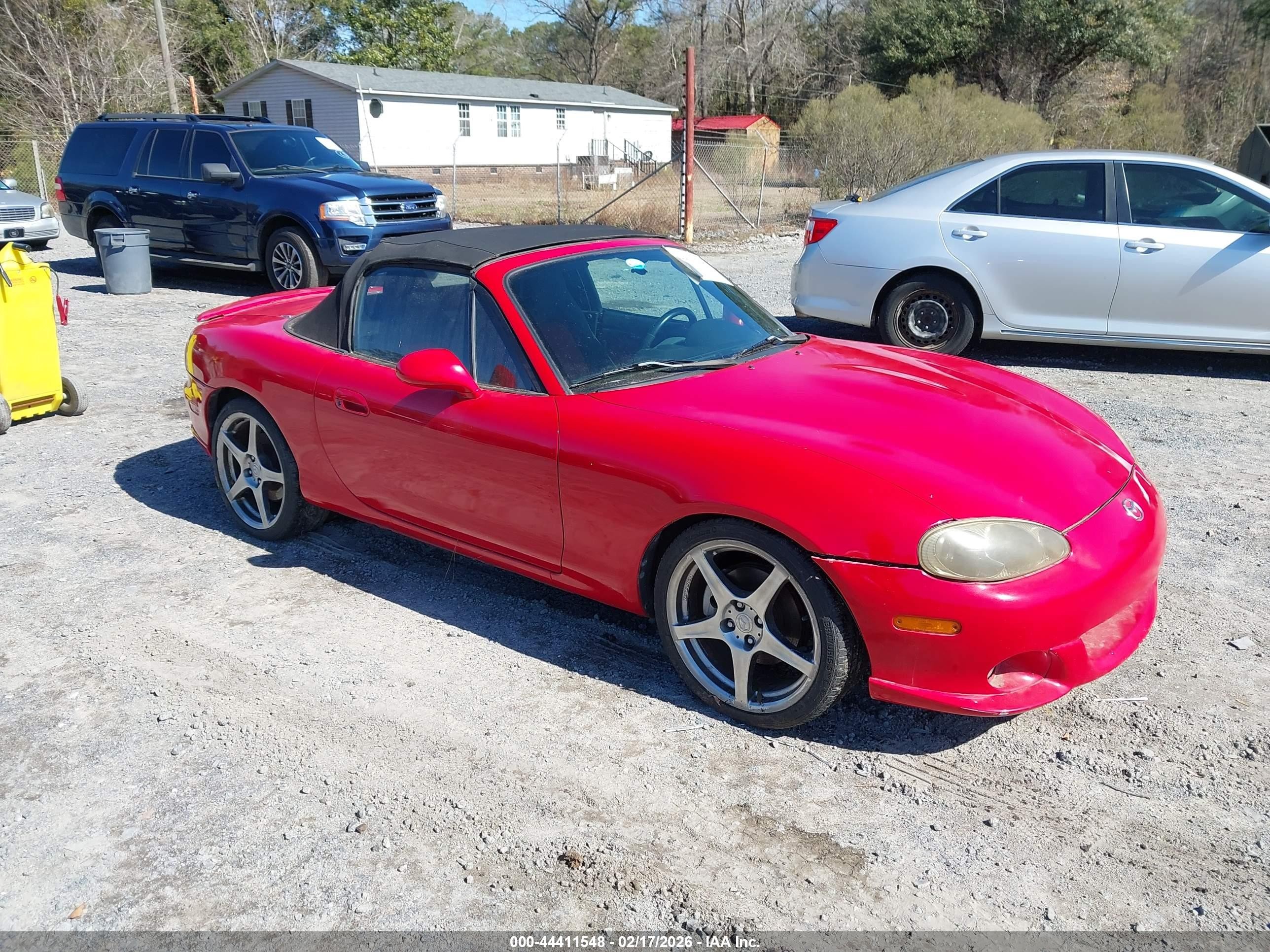 2004 Mazda Mazdaspeed Mx-5 Miata Cloth Красный vin: JM1NB354040409831