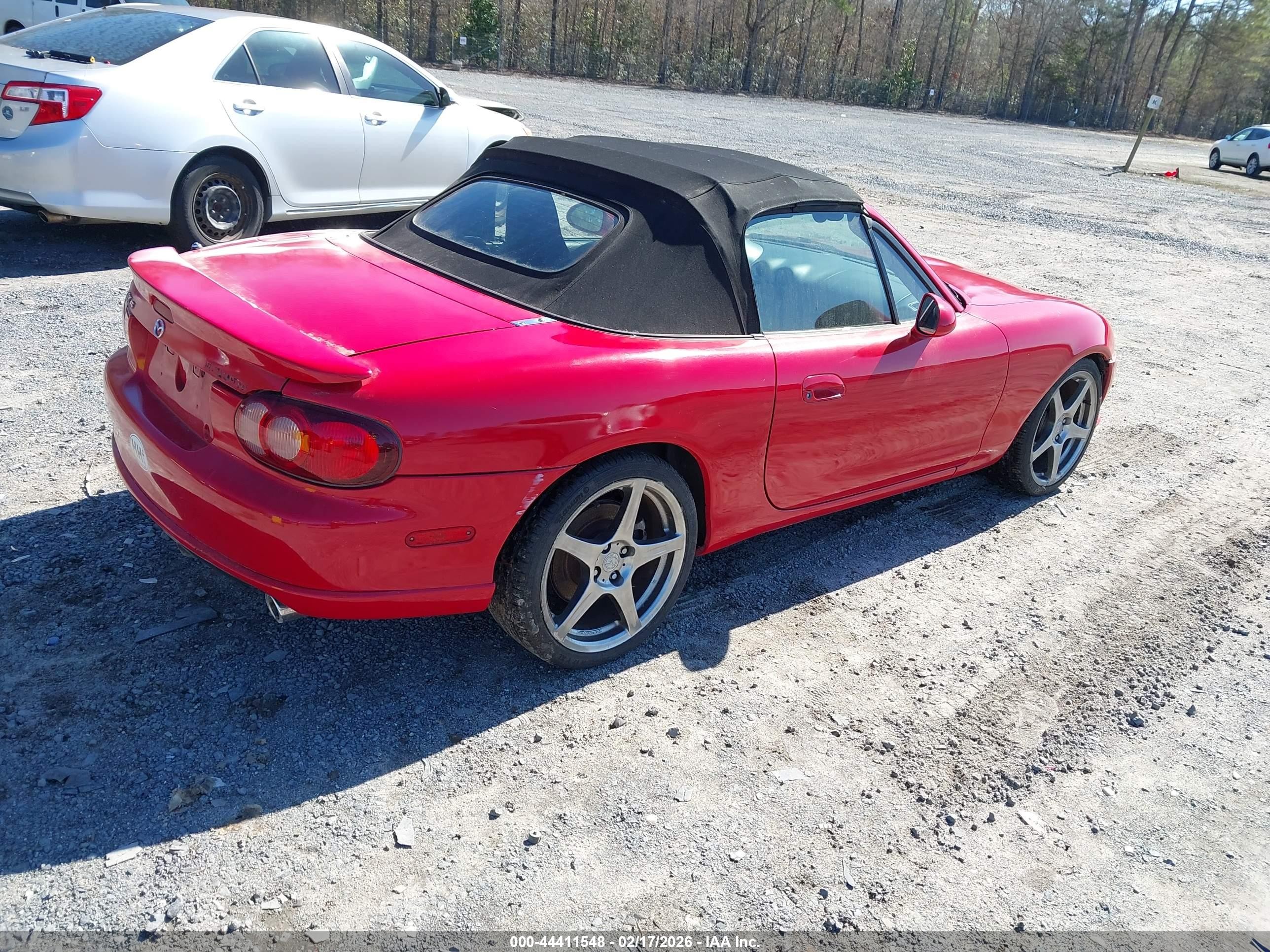 2004 Mazda Mazdaspeed Mx-5 Miata Cloth Red vin: JM1NB354040409831