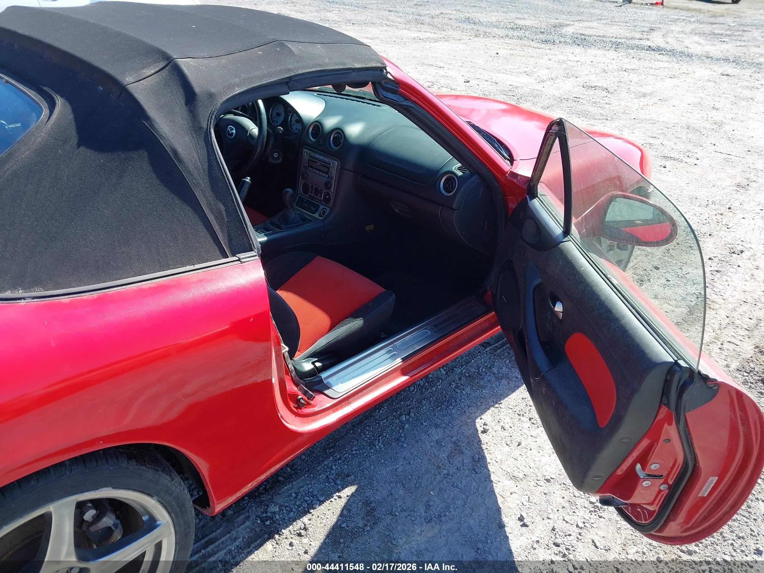 2004 Mazda Mazdaspeed Mx-5 Miata Cloth Red vin: JM1NB354040409831
