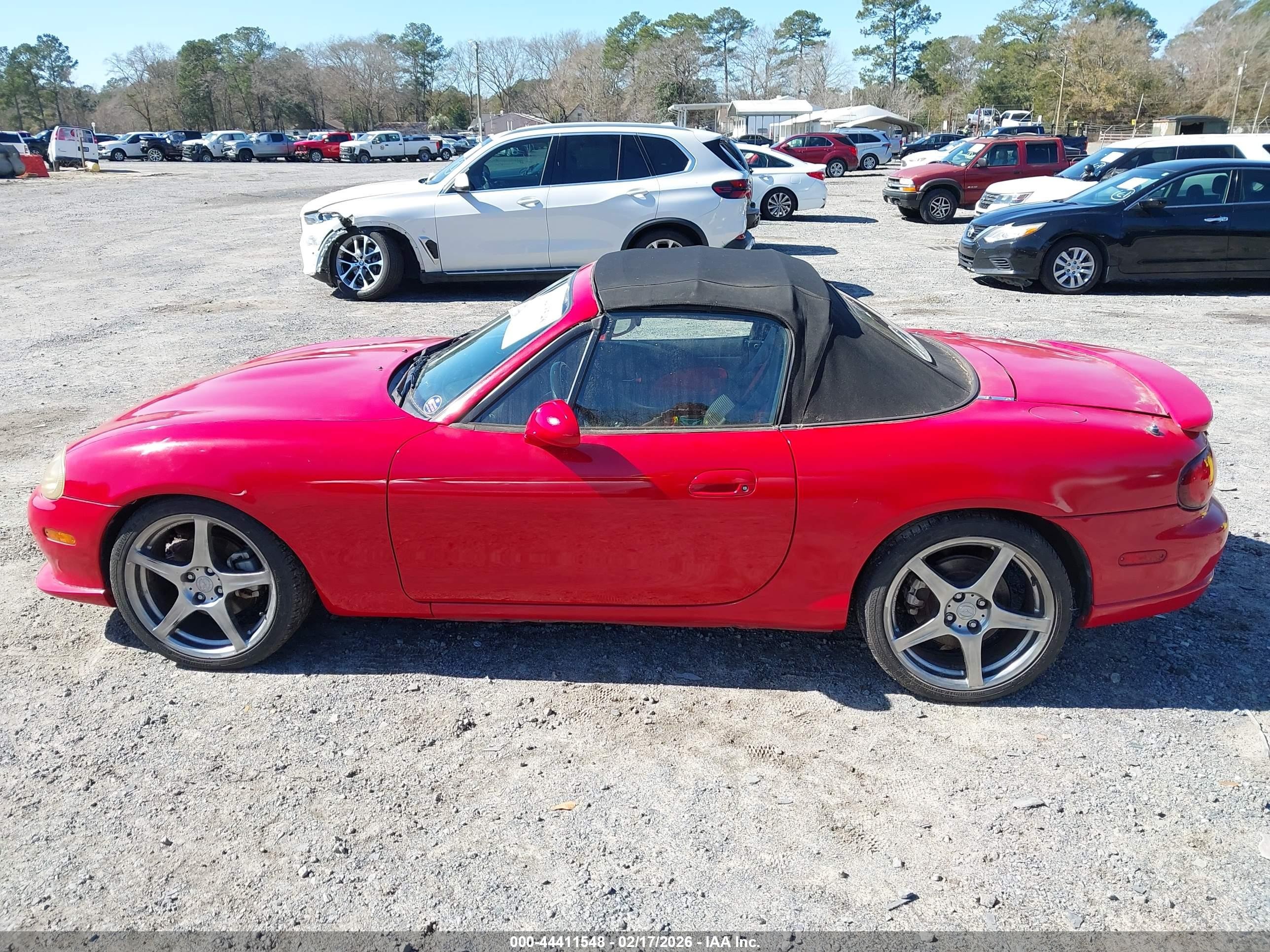 2004 Mazda Mazdaspeed Mx-5 Miata Cloth Red vin: JM1NB354040409831