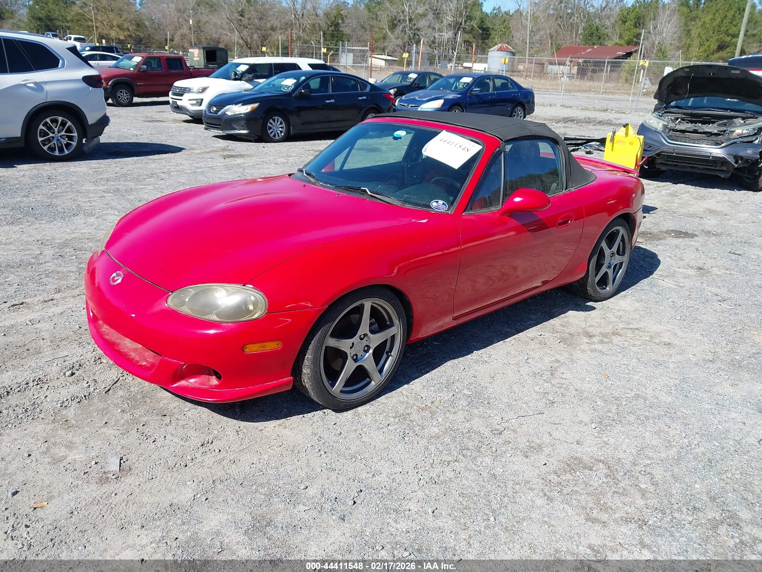 2004 Mazda Mazdaspeed Mx-5 Miata Cloth Red vin: JM1NB354040409831