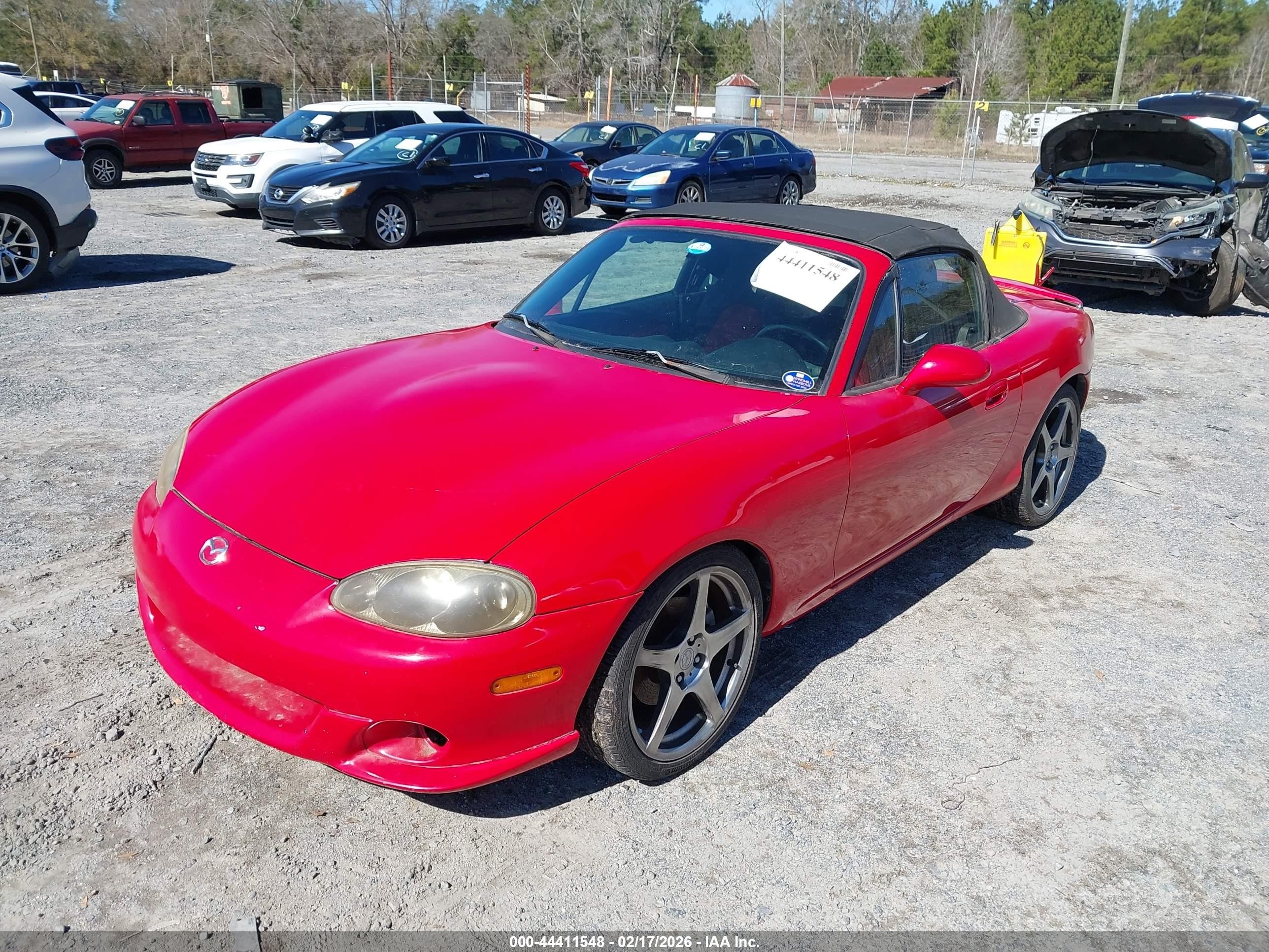 2004 Mazda Mazdaspeed Mx-5 Miata Cloth Red vin: JM1NB354040409831
