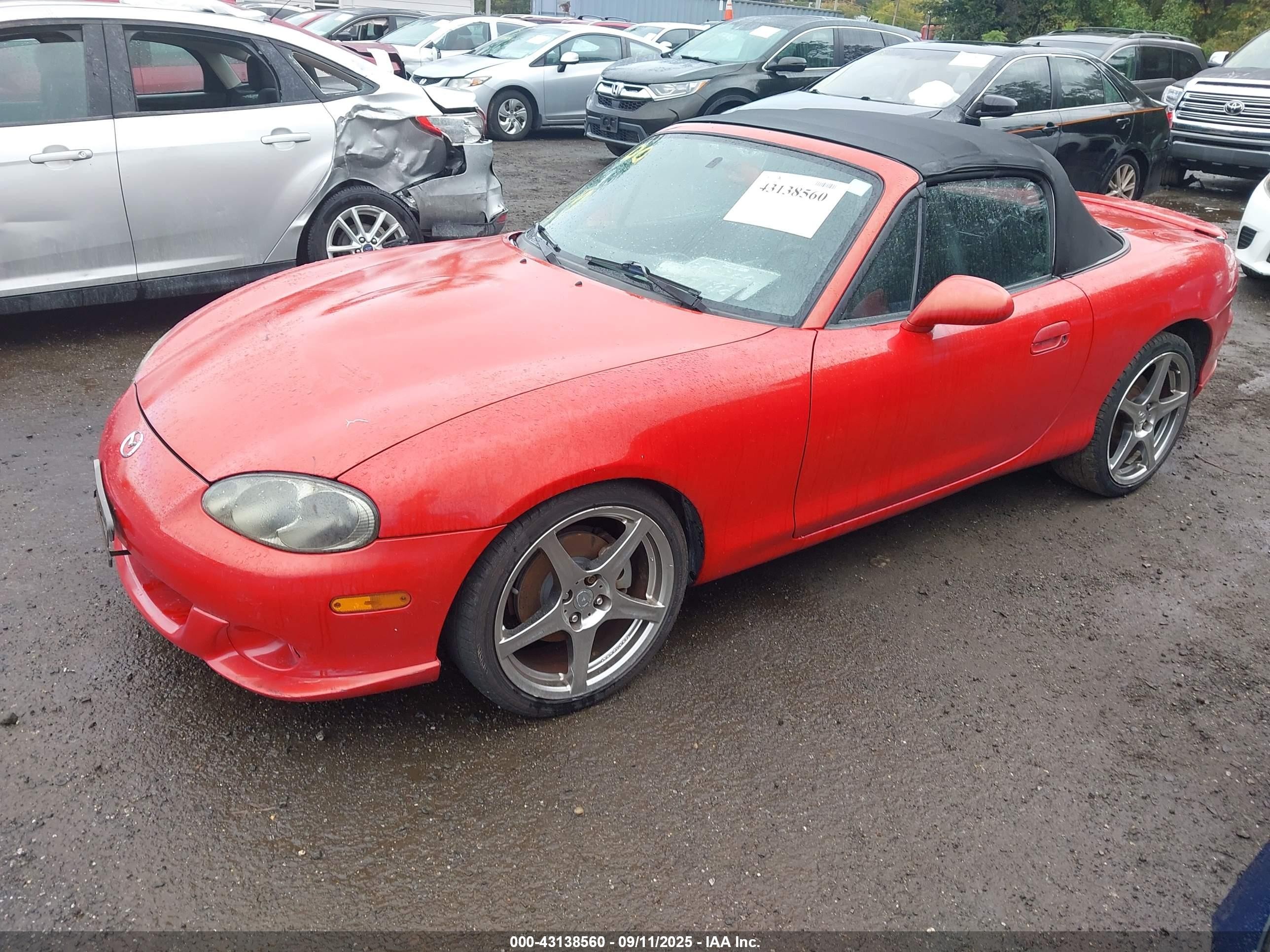 2004 Mazda Mazdaspeed Mx-5 Miata Cloth Red vin: JM1NB354340406468