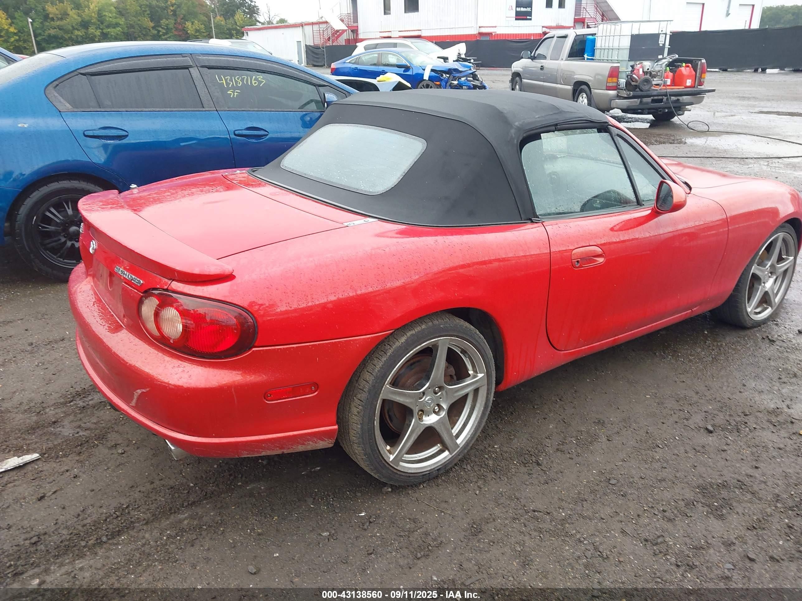 2004 Mazda Mazdaspeed Mx-5 Miata Cloth Red vin: JM1NB354340406468