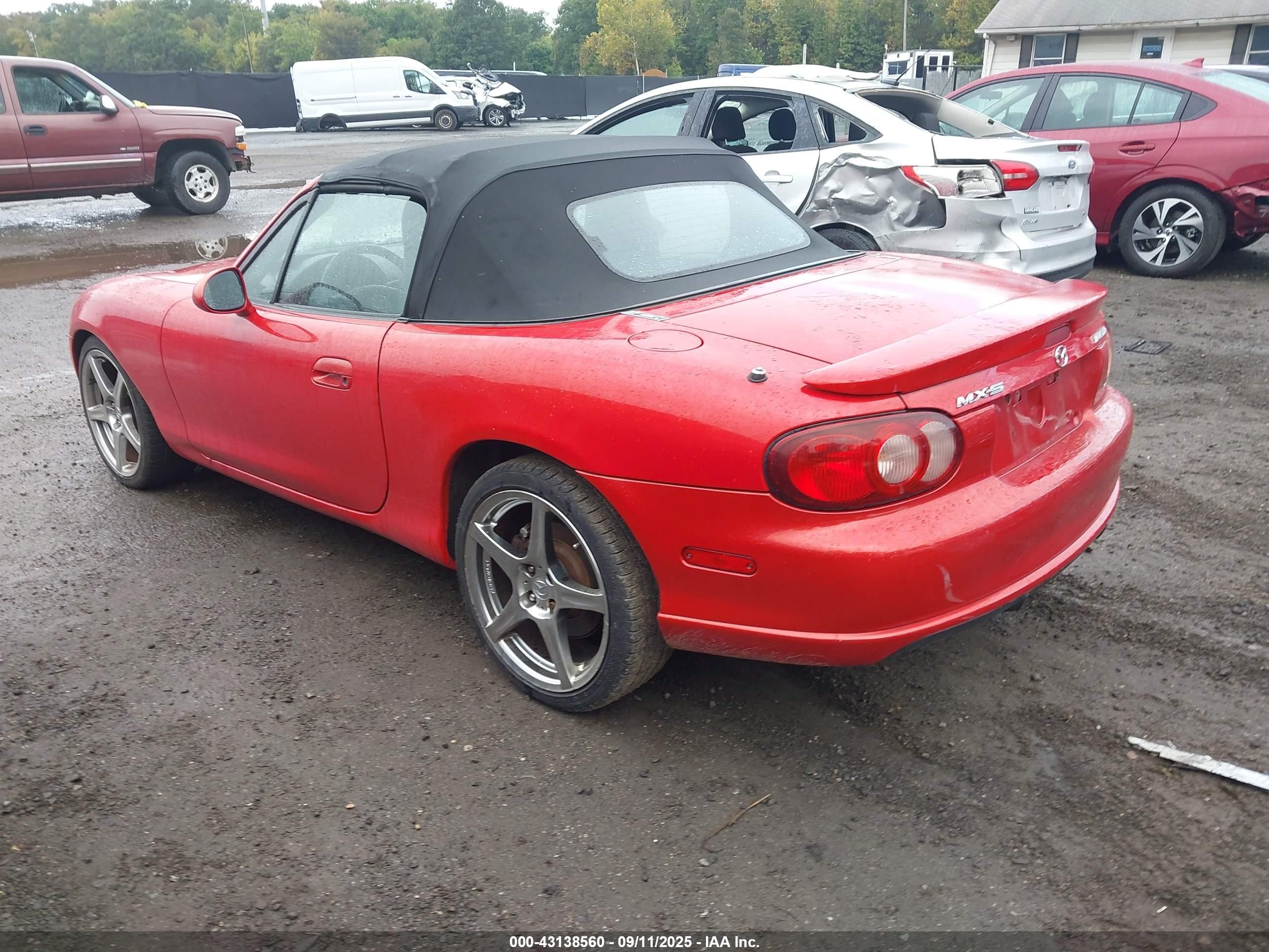 2004 Mazda Mazdaspeed Mx-5 Miata Cloth Red vin: JM1NB354340406468