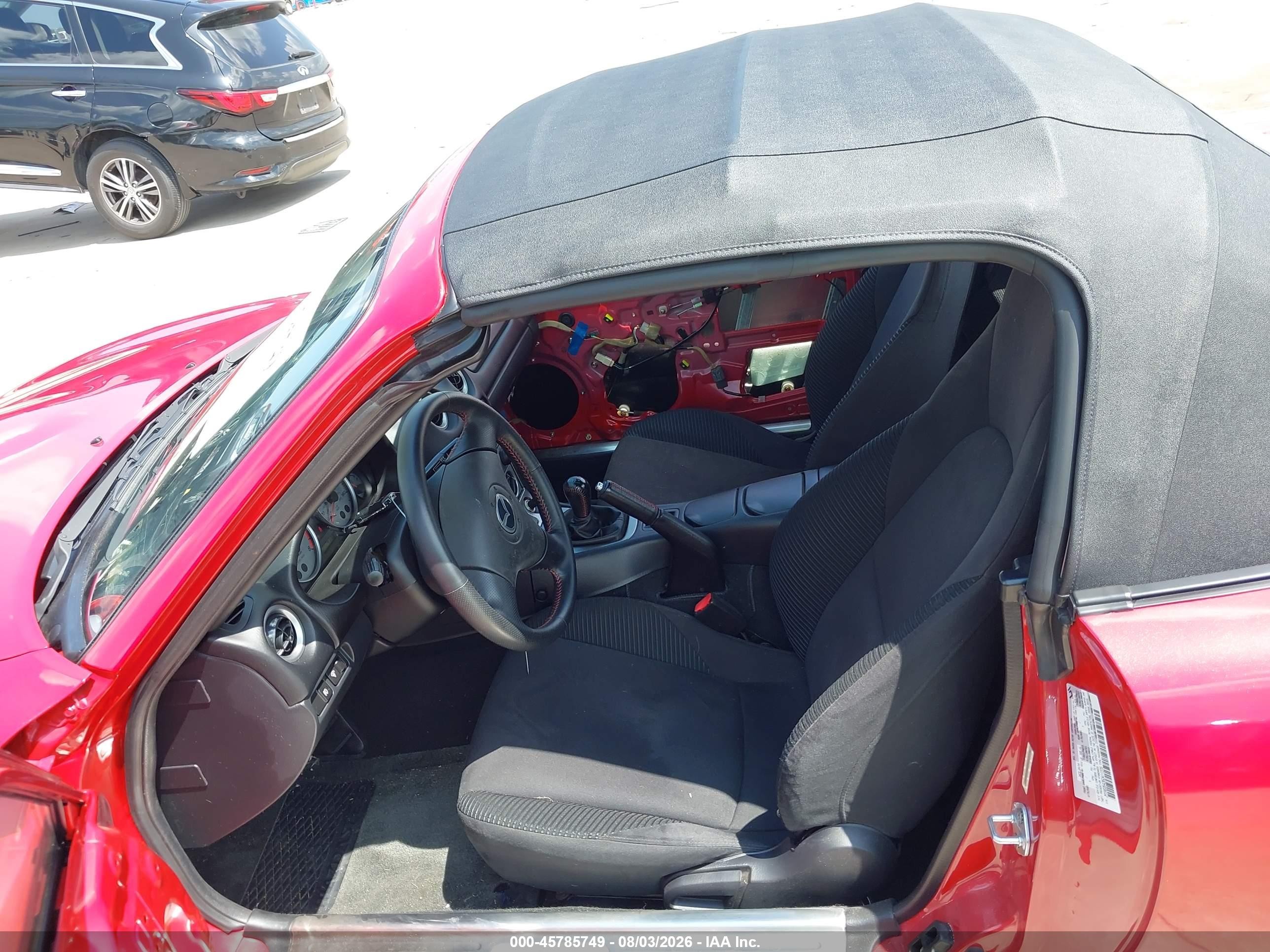 2005 Mazda Mazdaspeed Mx-5 Miata Cloth Red vin: JM1NB354350411378
