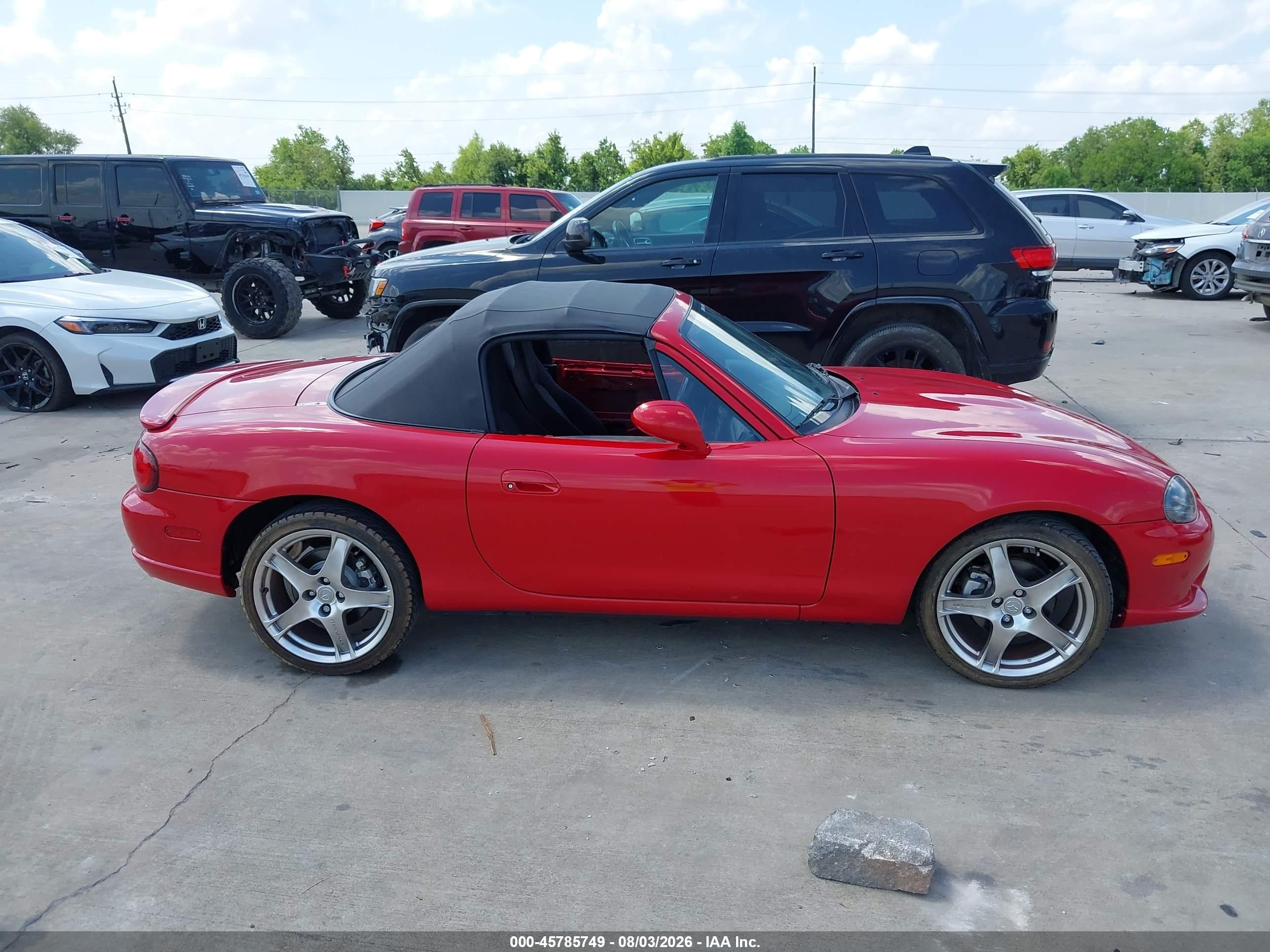 2005 Mazda Mazdaspeed Mx-5 Miata Cloth Red vin: JM1NB354350411378